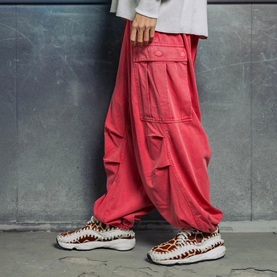 IMPRESTORE RANDY t-cloth V.D CZ-ImSt-292 | M-1951オーバーパンツを再構築したイージーカーゴ | Faded Red | 裾ゴム仕様