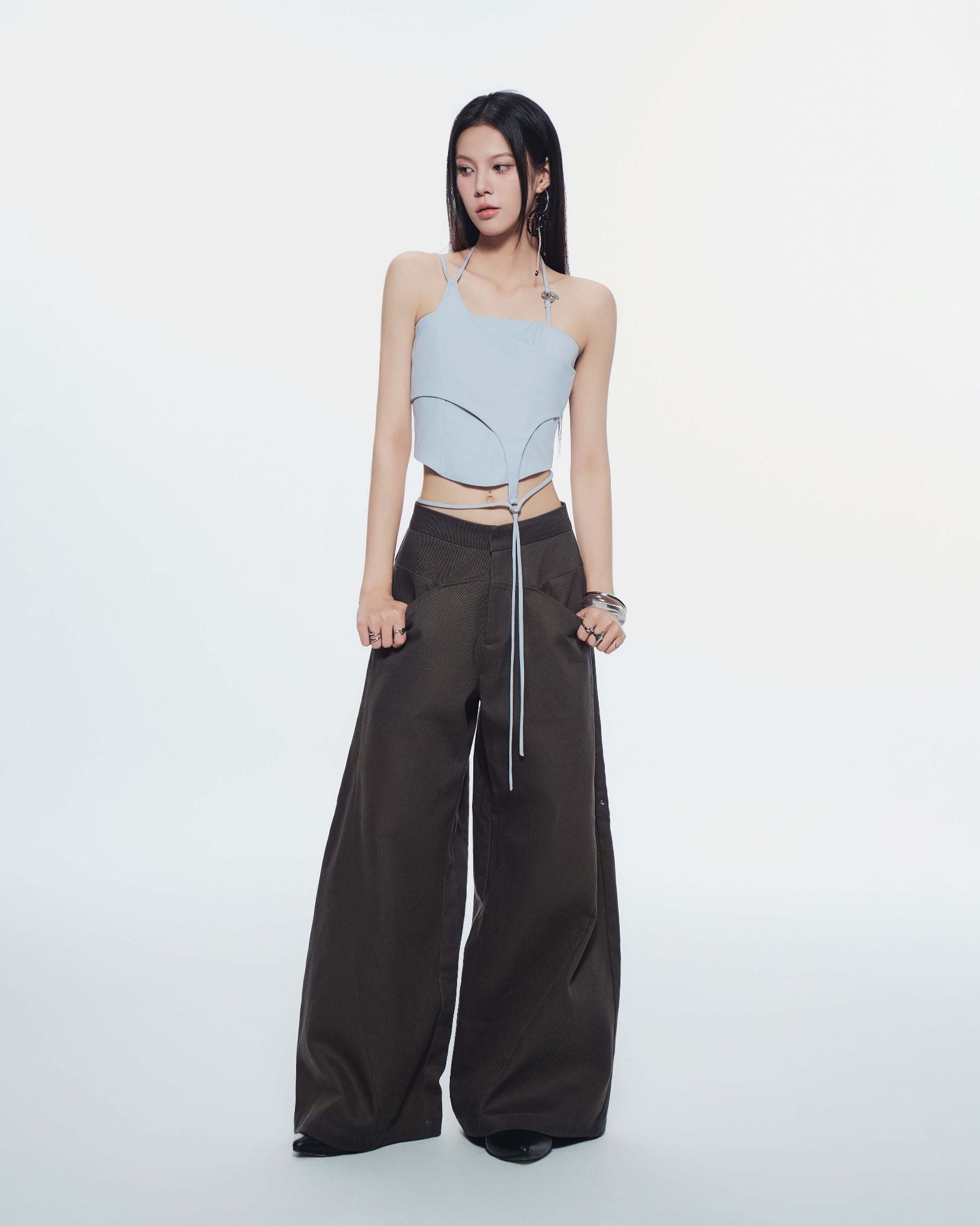 LULLABY HALTER TOP (BLUE) | Bunny Hill Concept