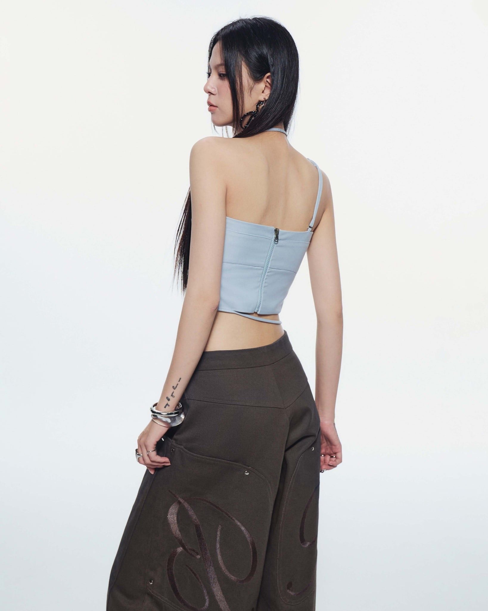 LULLABY HALTER TOP (BLUE) | Bunny Hill Concept