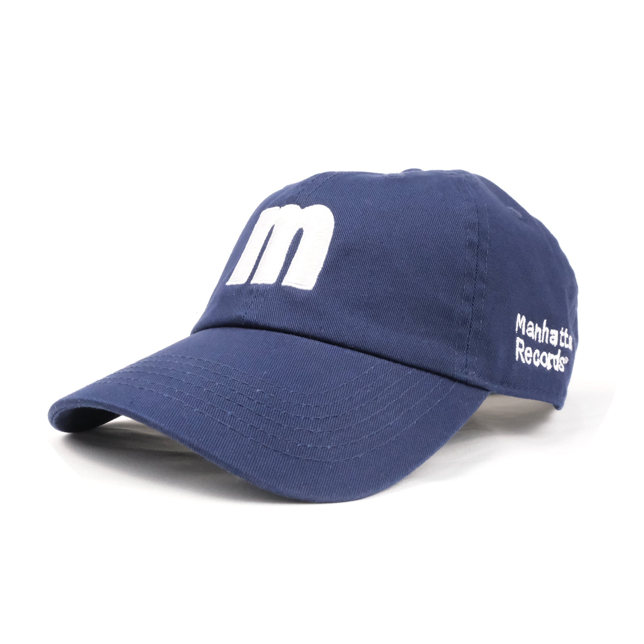 SAMUEL × Manhattan Records M ILLUST LOGO S/S CAP | Color:White/Navy/Black | S-25ss-H-004【SAMUEL_サミュエル】