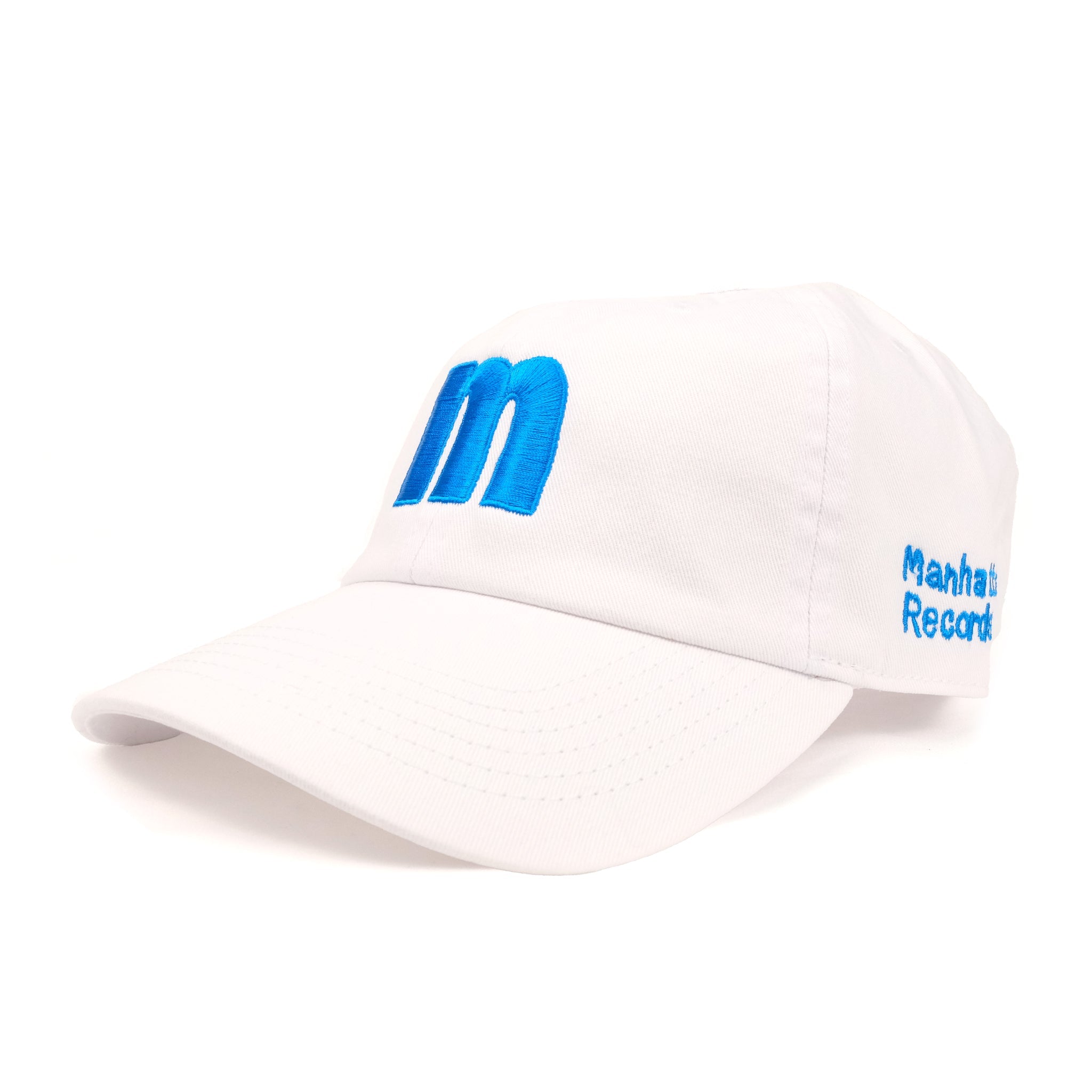 SAMUEL × Manhattan Records M ILLUST LOGO S/S CAP | Color:White/Navy/Black | S-25ss-H-004【SAMUEL_サミュエル】