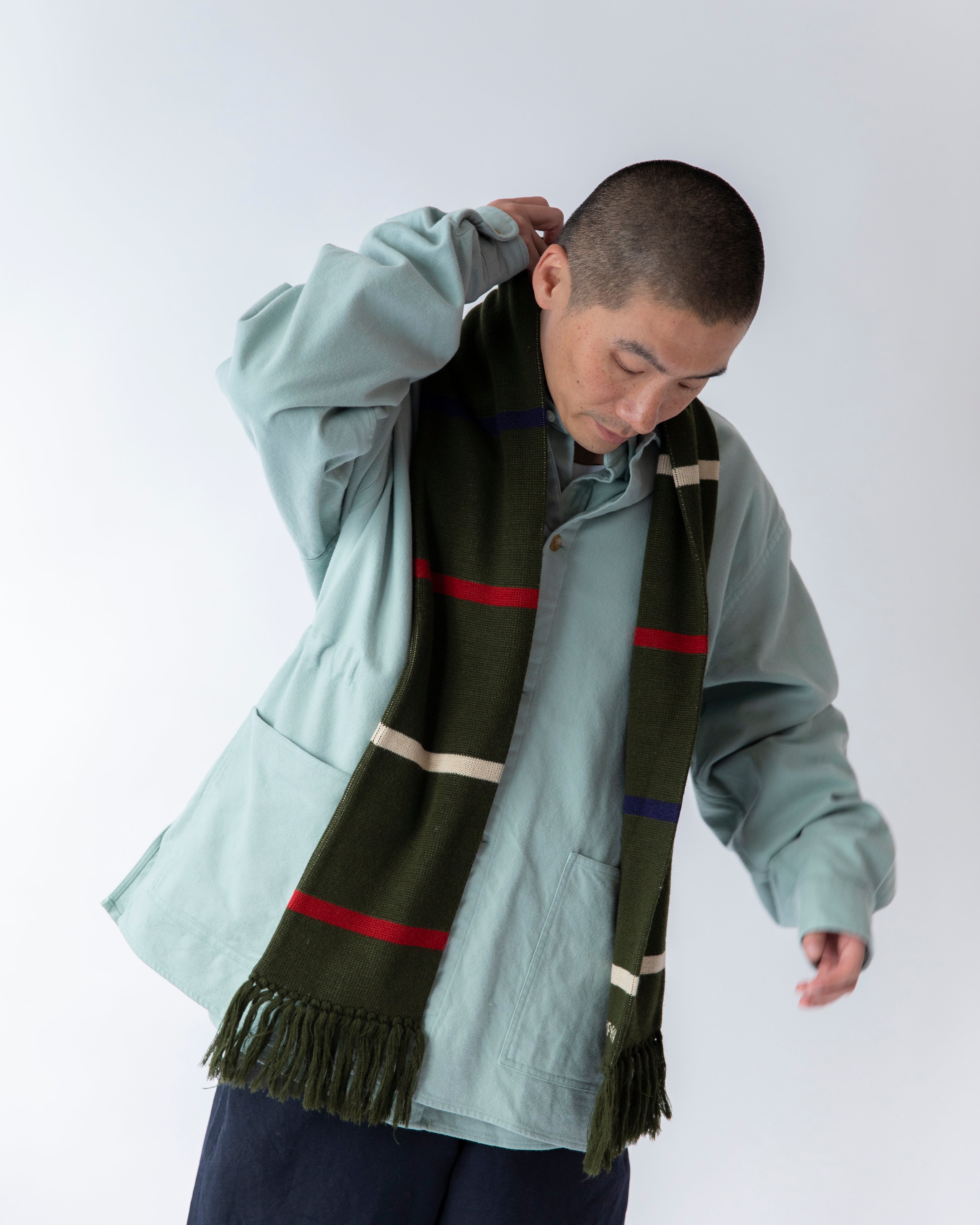 CINEMA SCARF | Color:Forest/Camel【CITYLIGHTS PRODUCTS_シティライツプロダクツ】