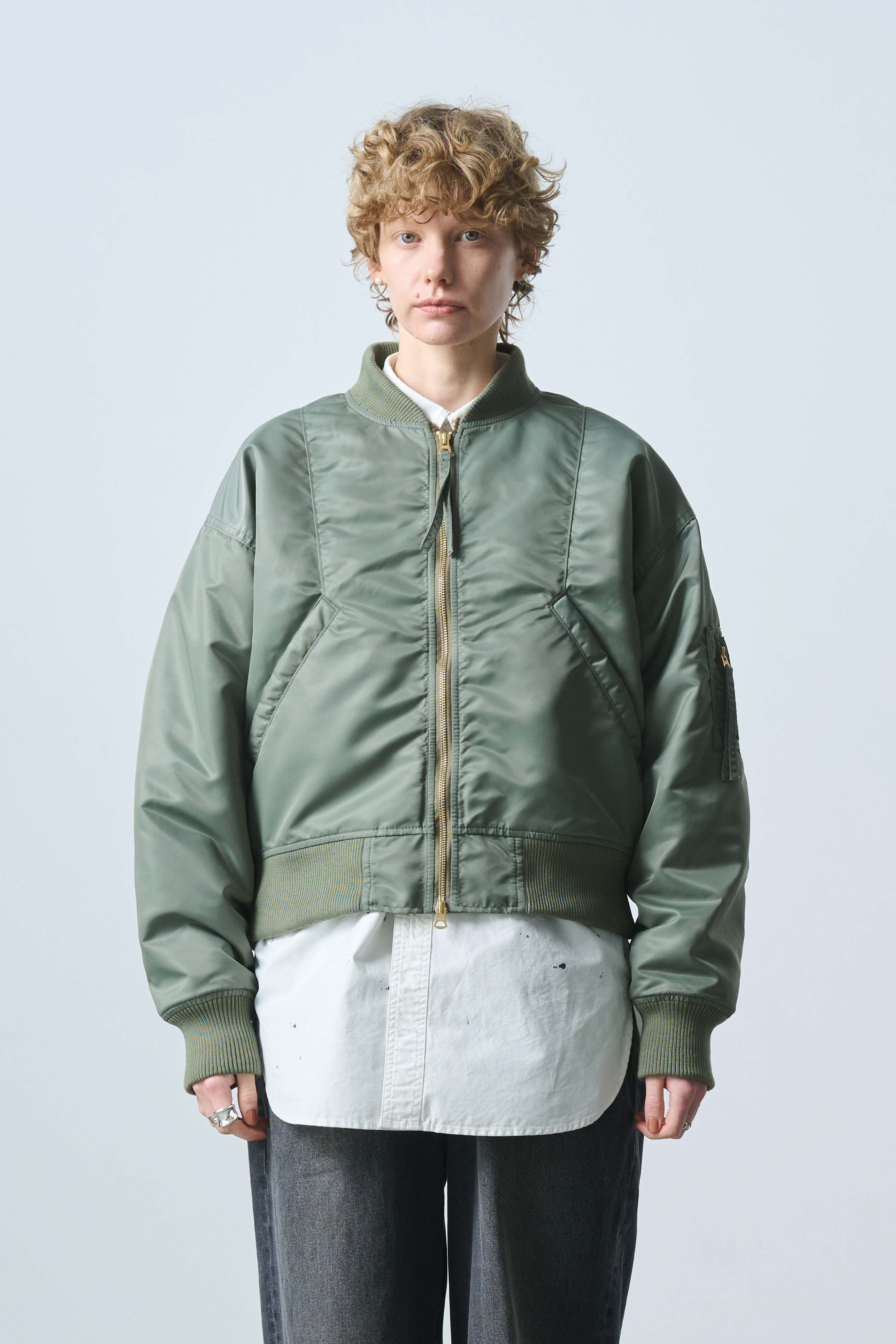 WIDE SQUARE MA-1 | Color_Olive | No_mil25fjk3240_olive【KHA:KI_カーキ】【入荷予定アイテム・入荷連絡可能】