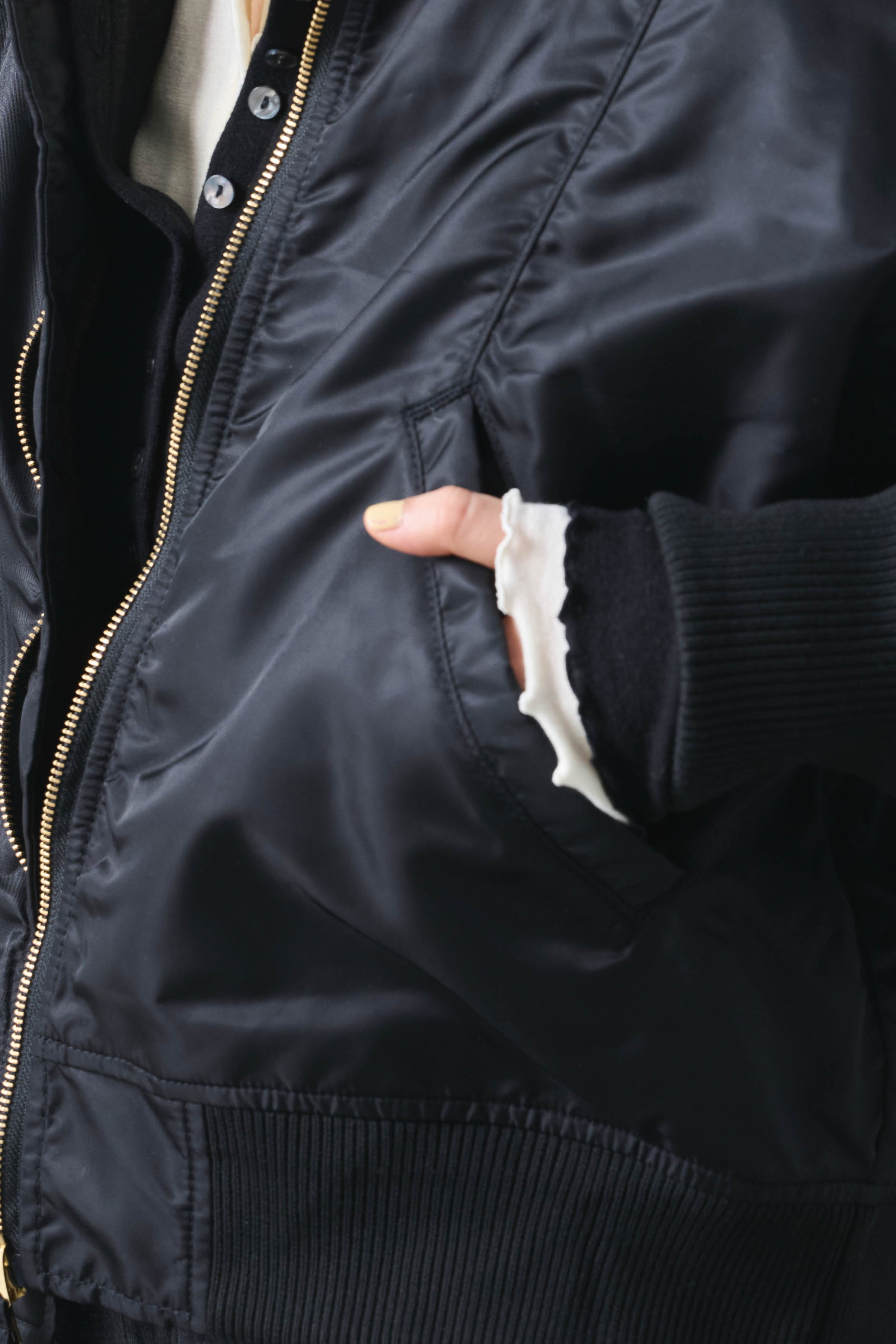 WIDE SQUARE MA-1 | Color_Black | No_mil25fjk3240_black【KHA:KI_カーキ】