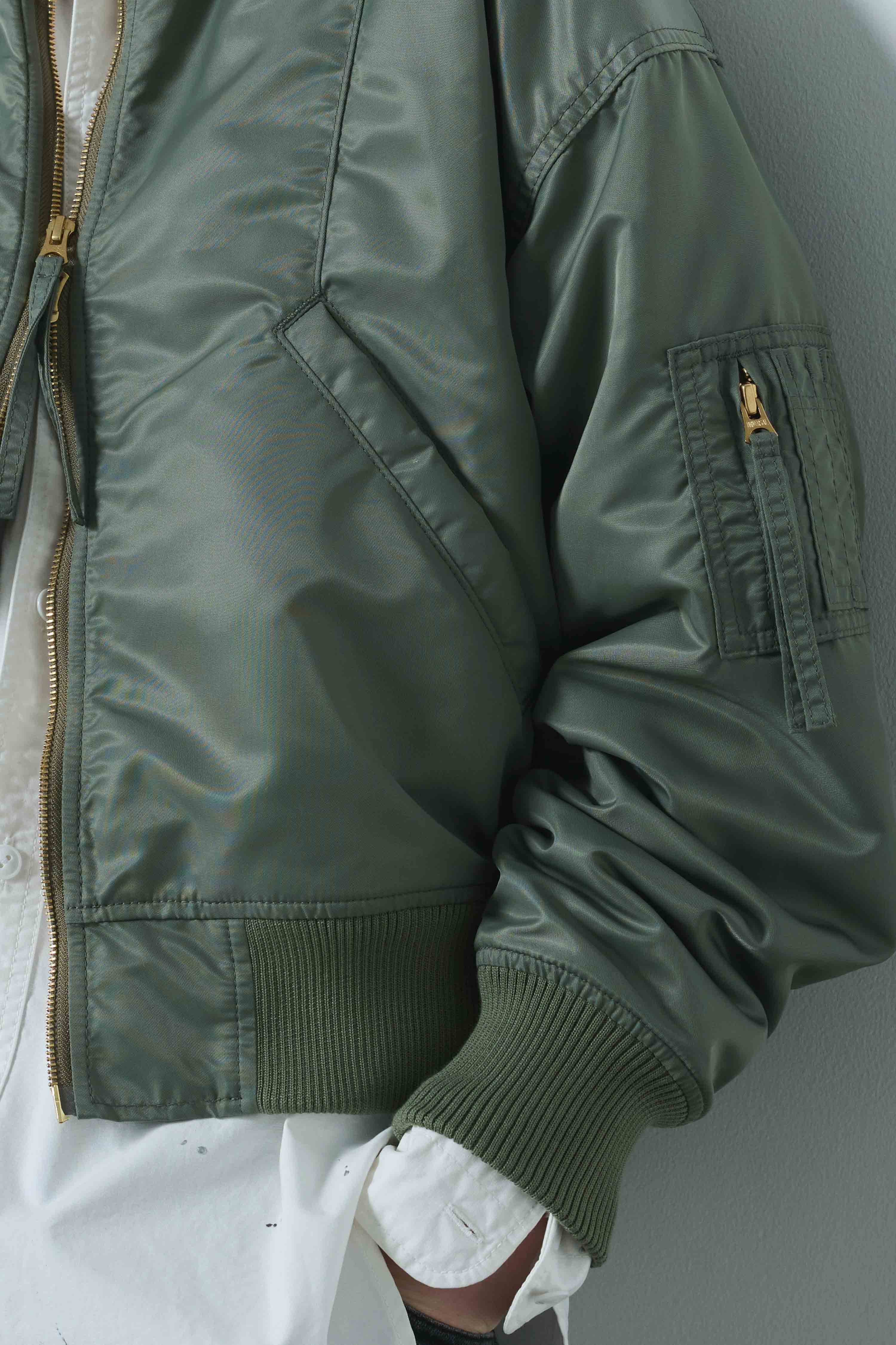 WIDE SQUARE MA-1 | Color_Olive | No_mil25fjk3240_olive【KHA:KI_カーキ】【入荷予定アイテム・入荷連絡可能】