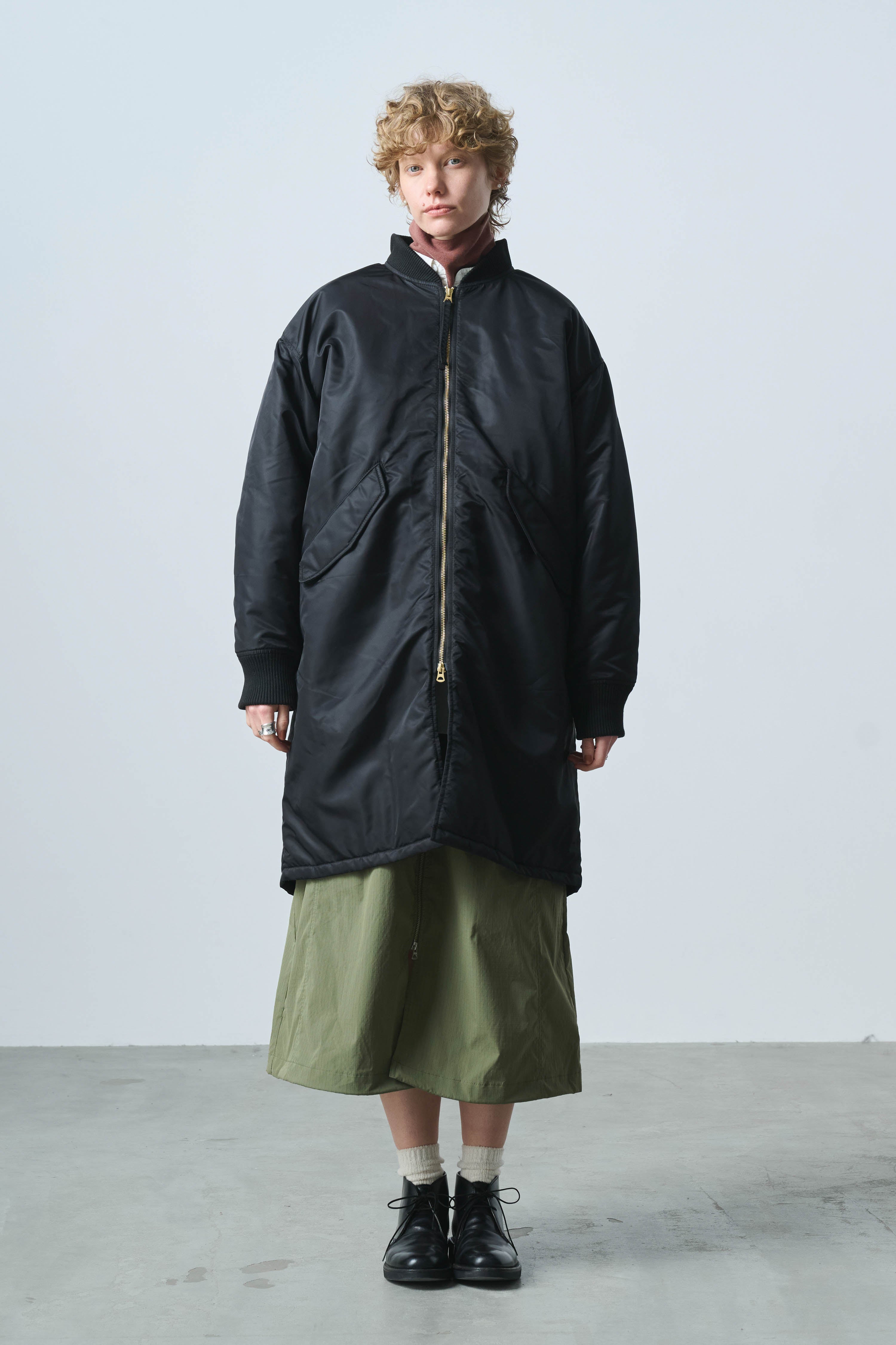 LONG MA-1 | Color_Black | No_mil25fjk3241_black【KHA:KI_カーキ】