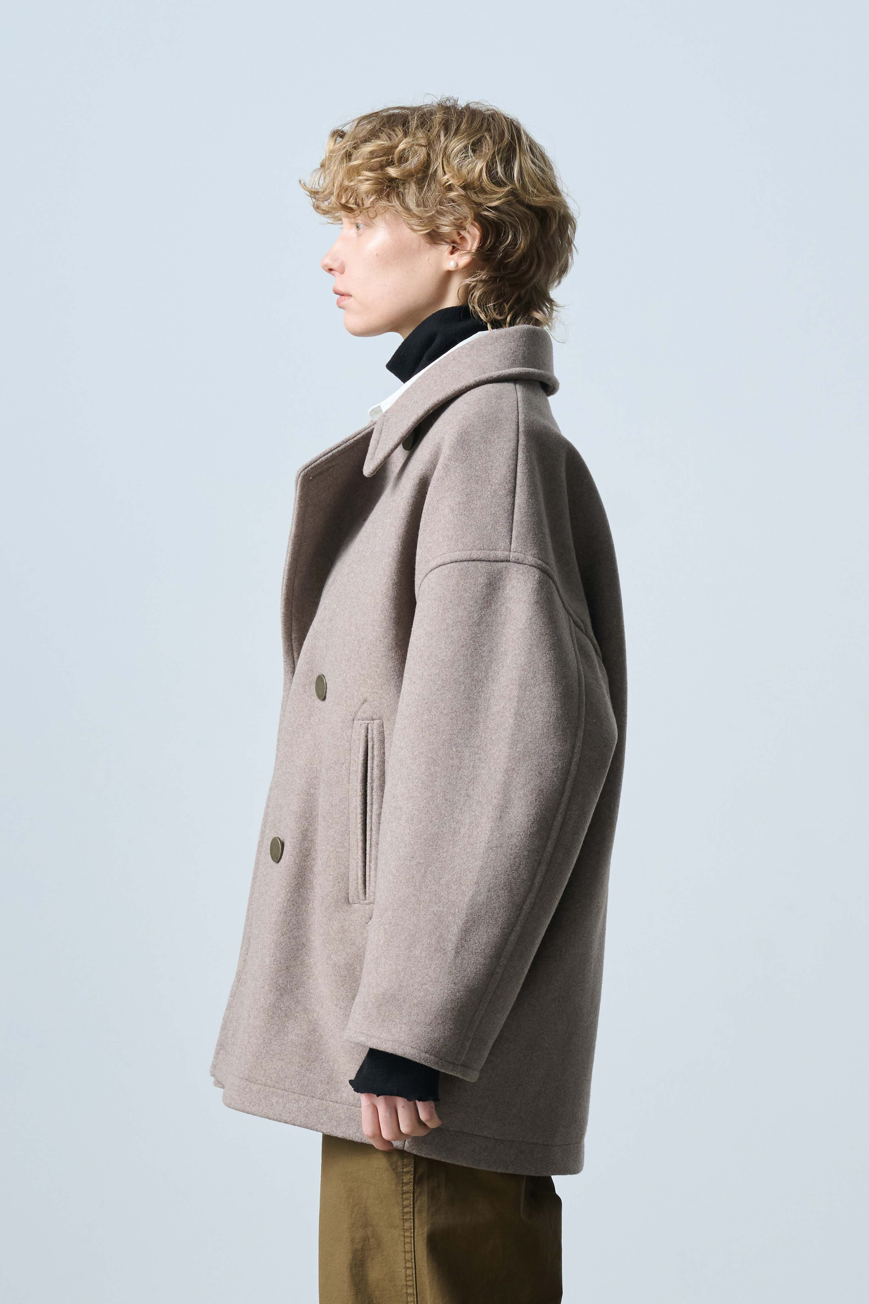COCOON PEA-COAT | Color_Dark Navy | No_mil25fjk3243_dark navy【KHA:KI_カーキ】