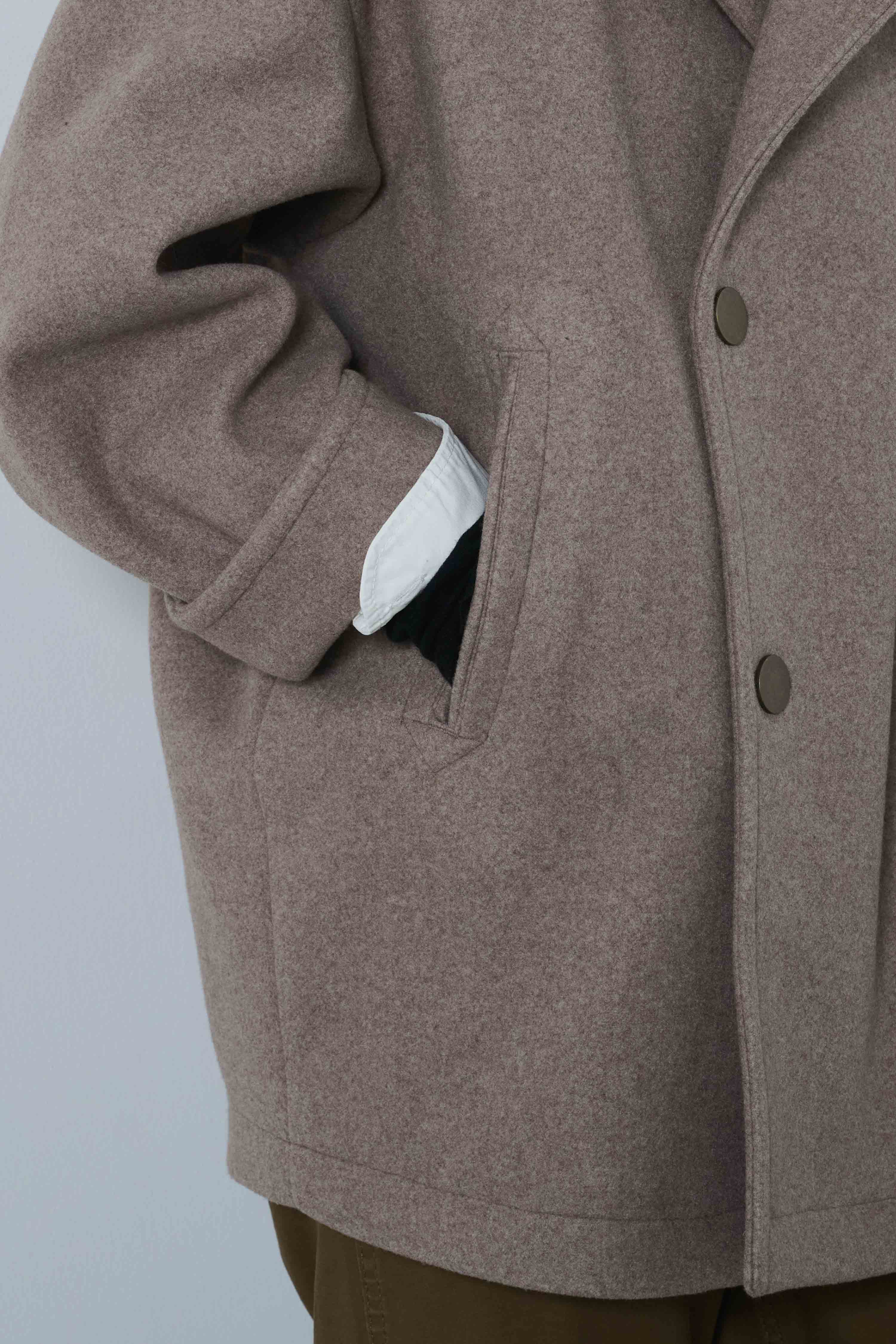 COCOON PEA-COAT | Color_Dark Navy | No_mil25fjk3243_dark navy【KHA:KI_カーキ】