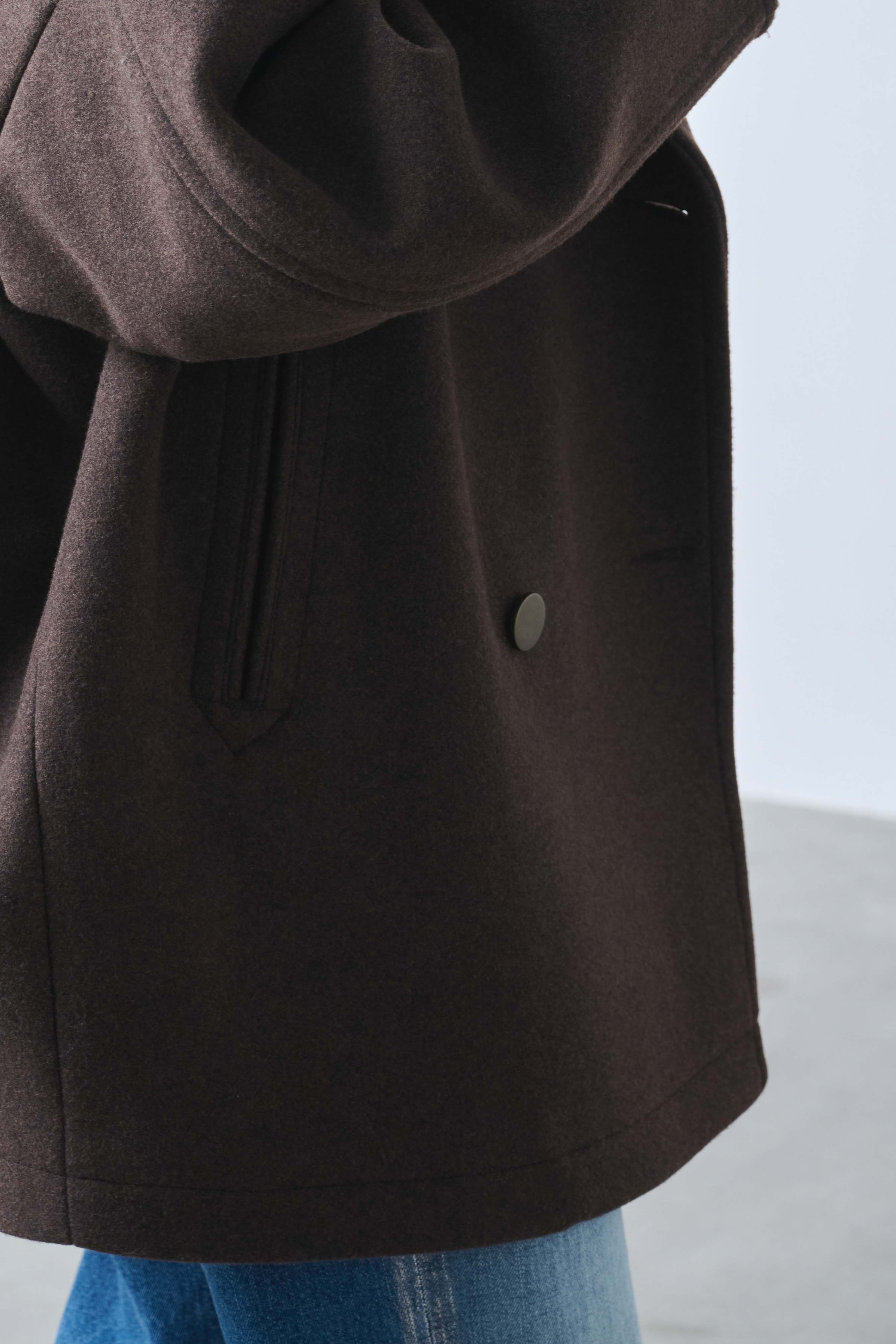 COCOON PEA-COAT | Color_Dark Navy | No_mil25fjk3243_dark navy【KHA:KI_カーキ】