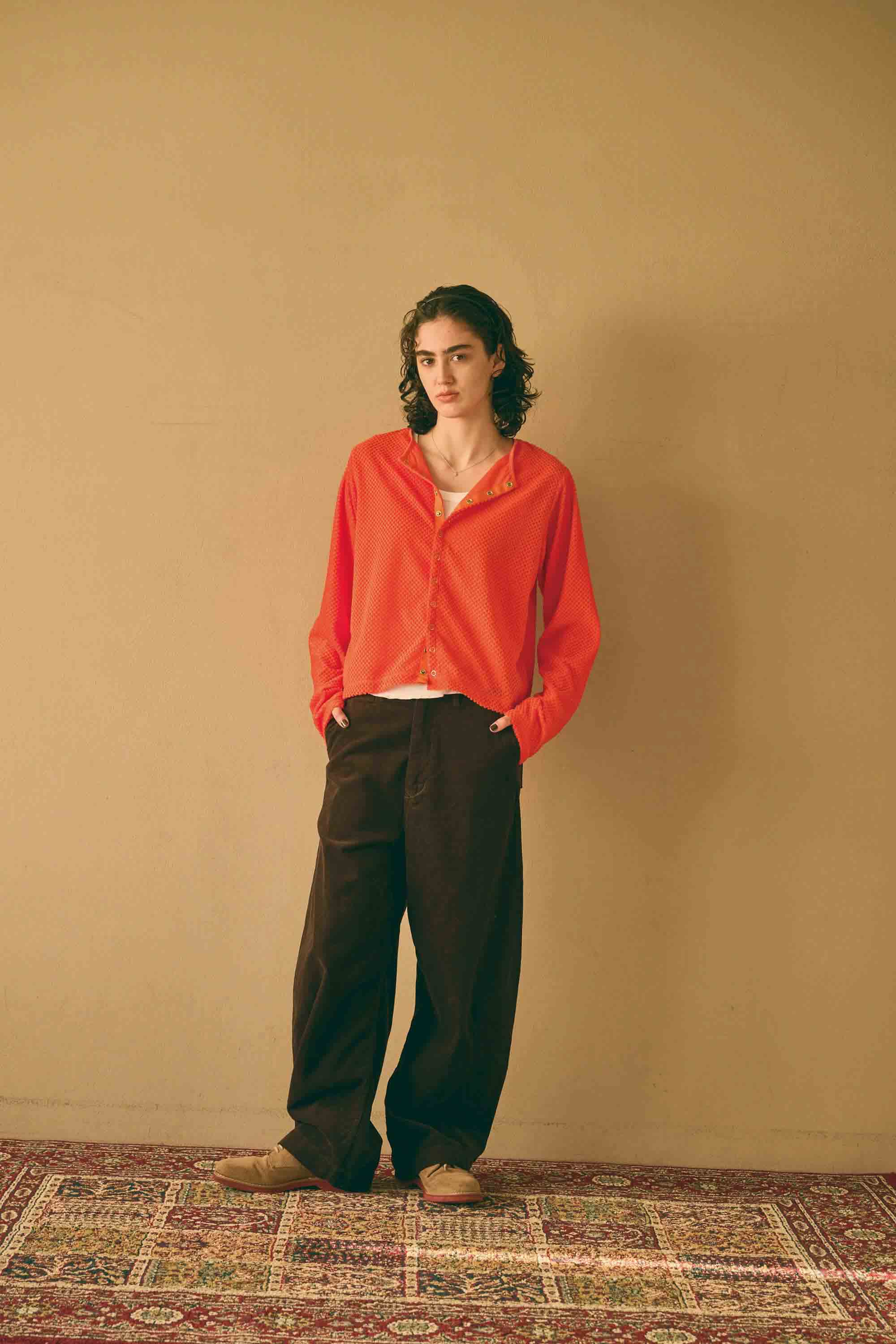 Octa 11B CARDIGAN – Persimmon | KHA:KI | 入荷予定アイテム
