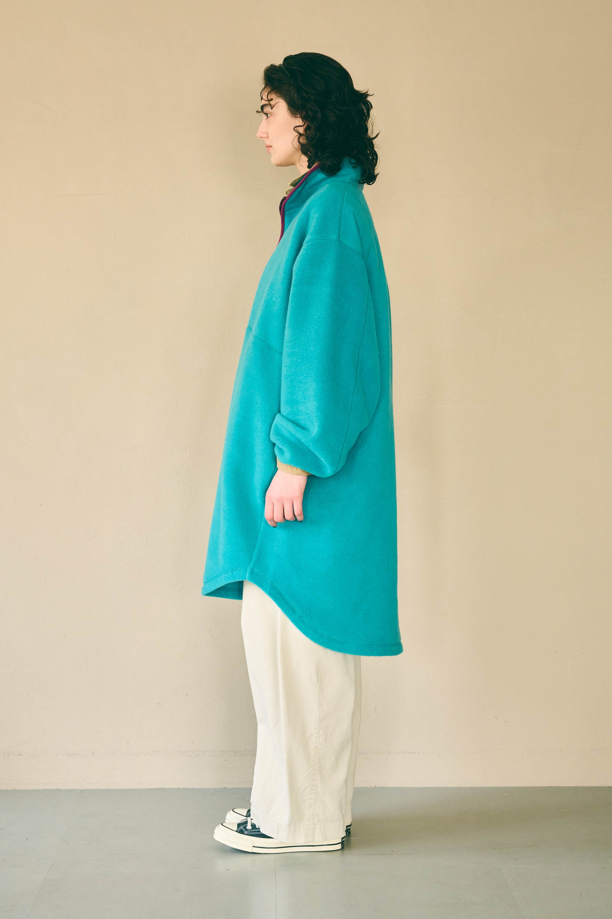 HALF ZIP FLEECE LONG P/O – Gr | KHA:KI | 入荷予定アイテム