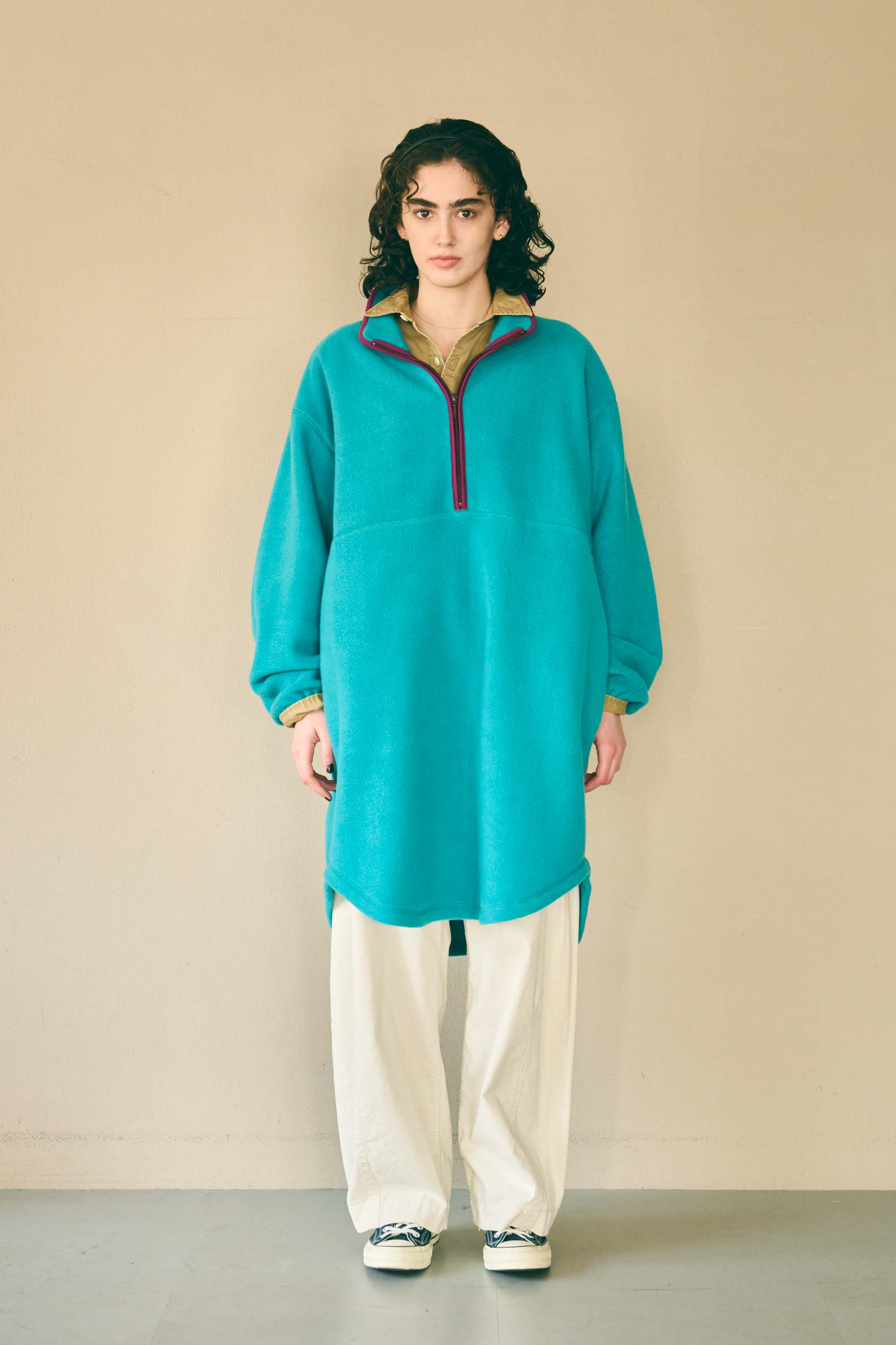 HALF ZIP FLEECE LONG P/O – Gr | KHA:KI | 入荷予定アイテム