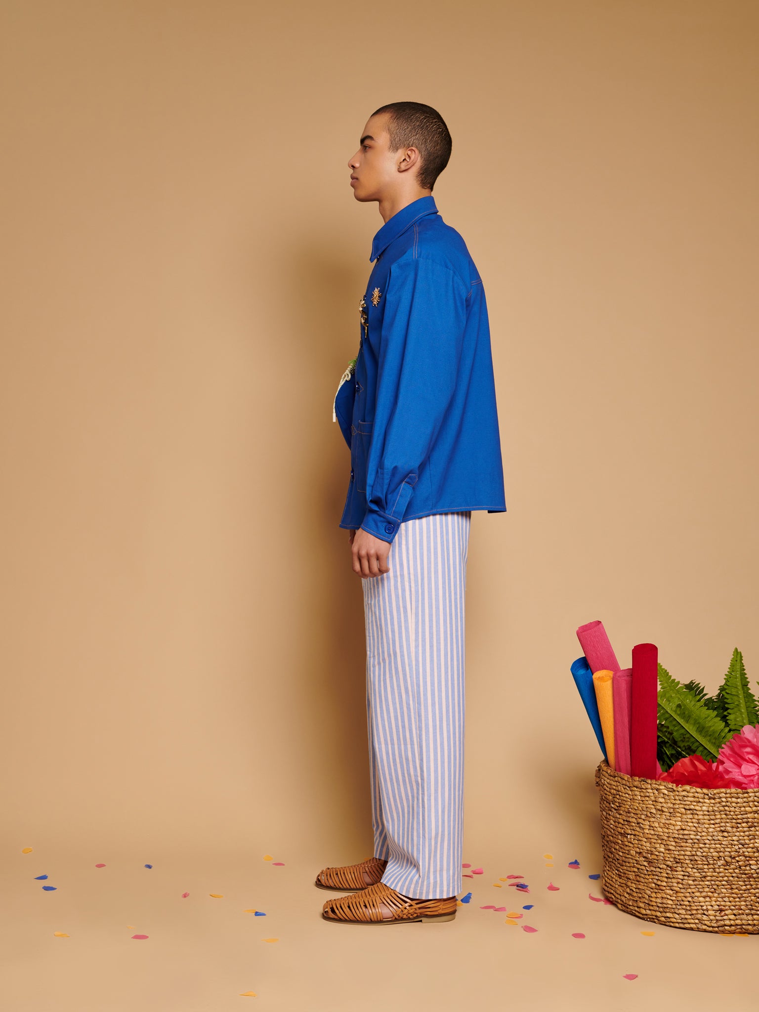 Mariposa Workwear Jacket | Color_Blue | No_32SM00JKM061BLE_BLUE【SISTER JANE_シスタージェーン】
