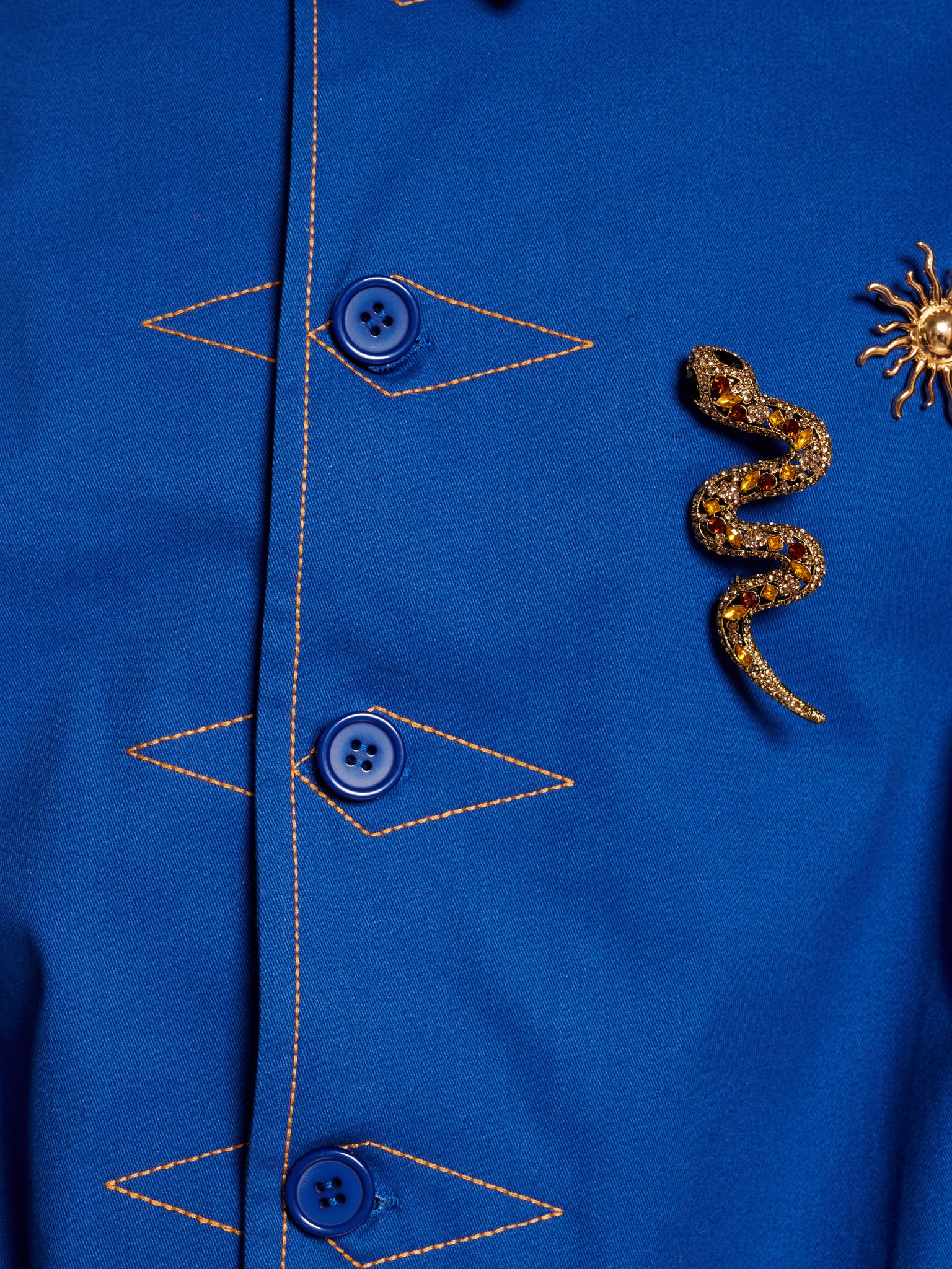 Mariposa Workwear Jacket | Color_Blue | No_32SM00JKM061BLE_BLUE【SISTER JANE_シスタージェーン】