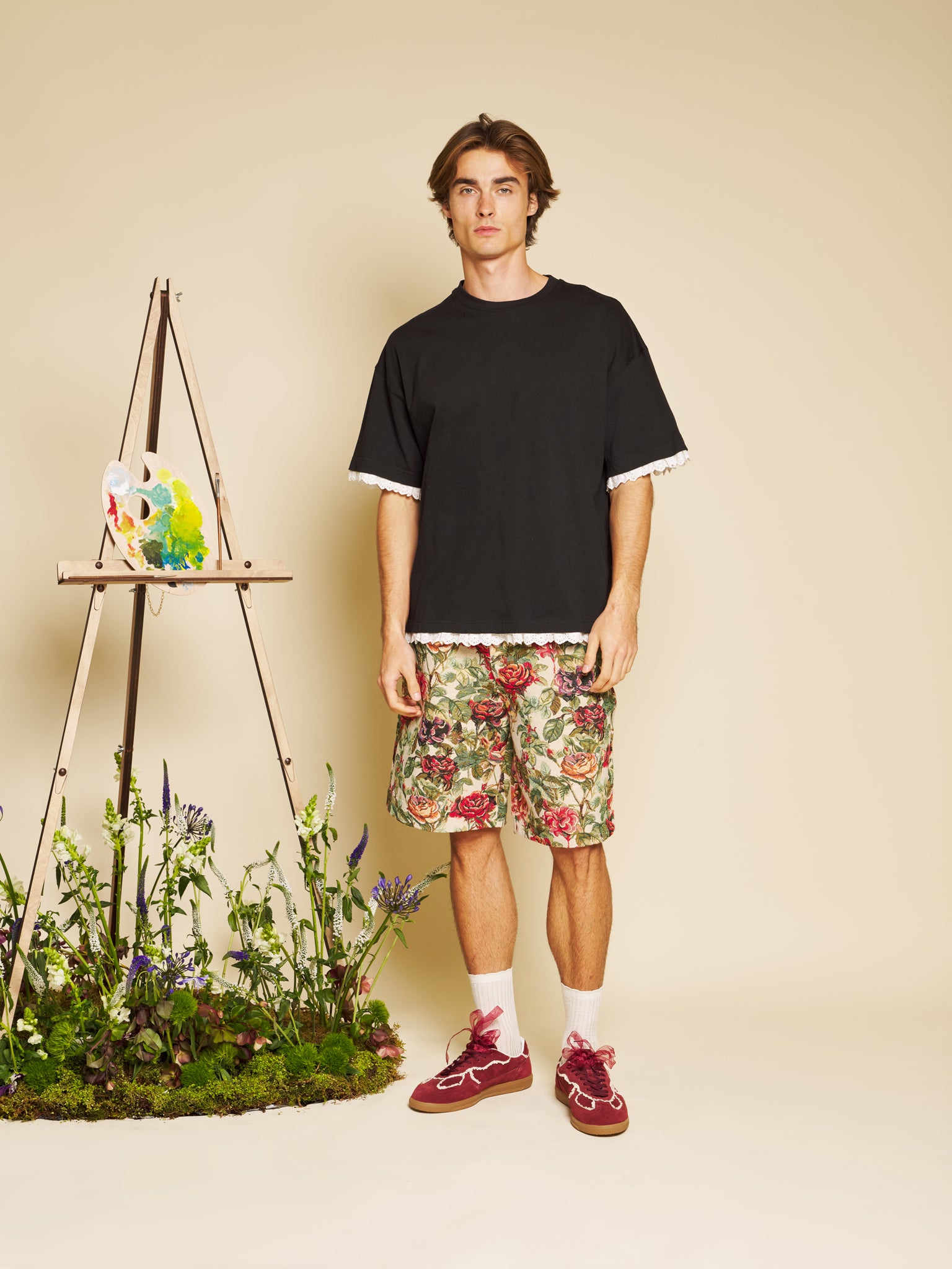 Aube Trim T-shirt – Black | SISTER JANE