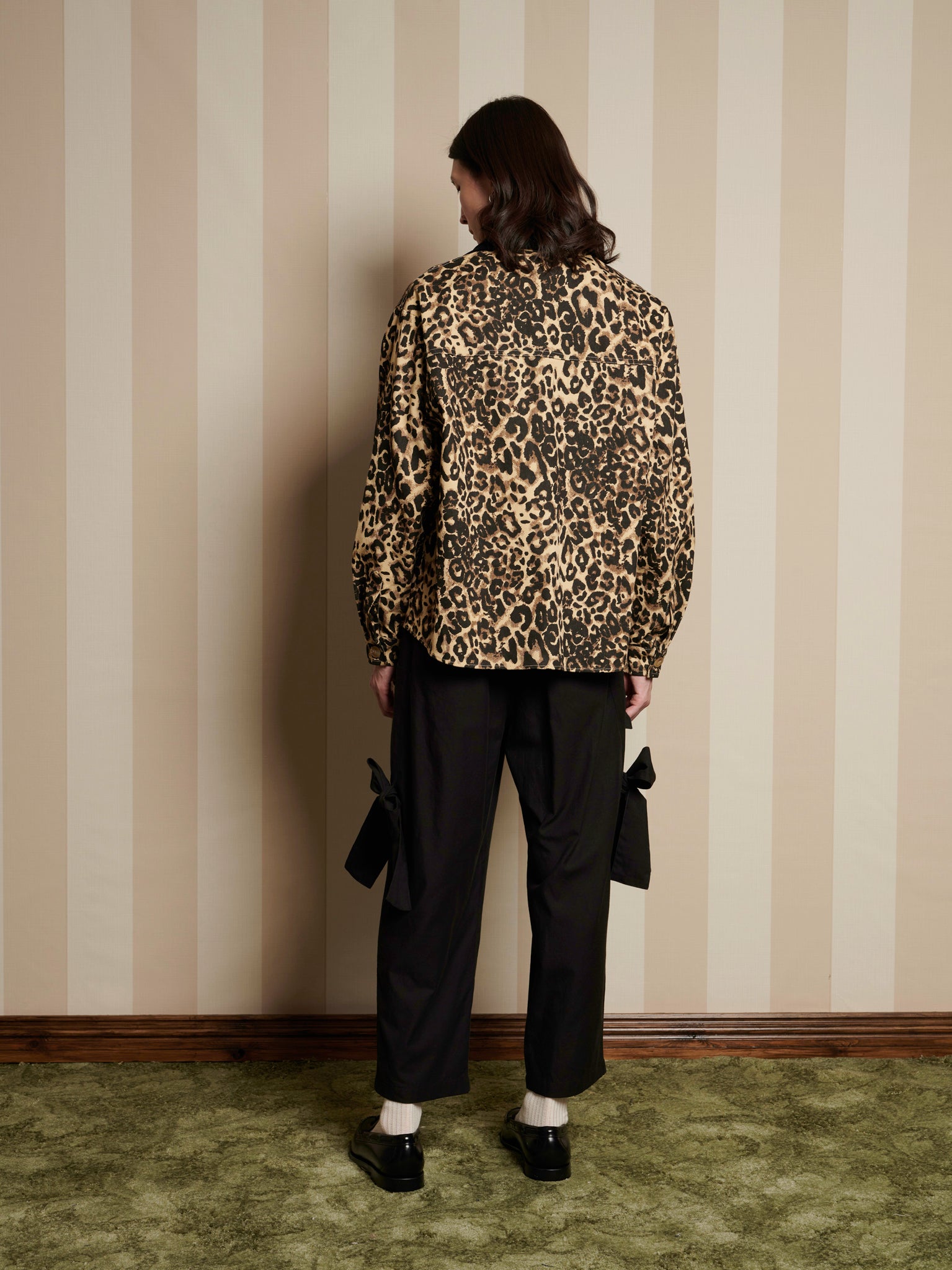 Conrad Leopard Worker Jacket | Color_Tan | No_32SM02JKM063TAN_TAN【SISTER JANE_シスタージェーン】
