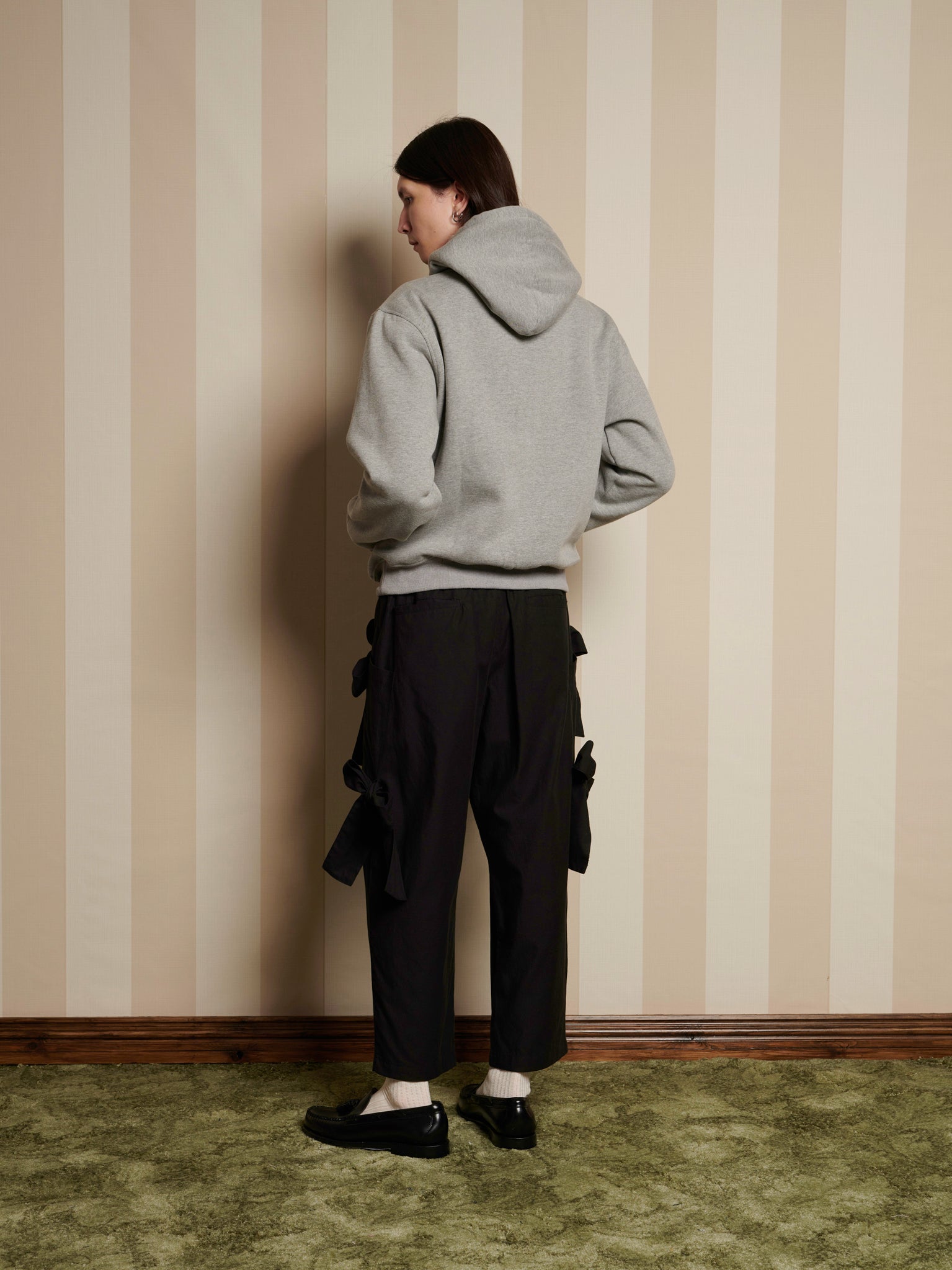 Demar Bow Hoodie | Color_Gray | No_32SM02TOM018GRY_GRAY【SISTER JANE_シスタージェーン】