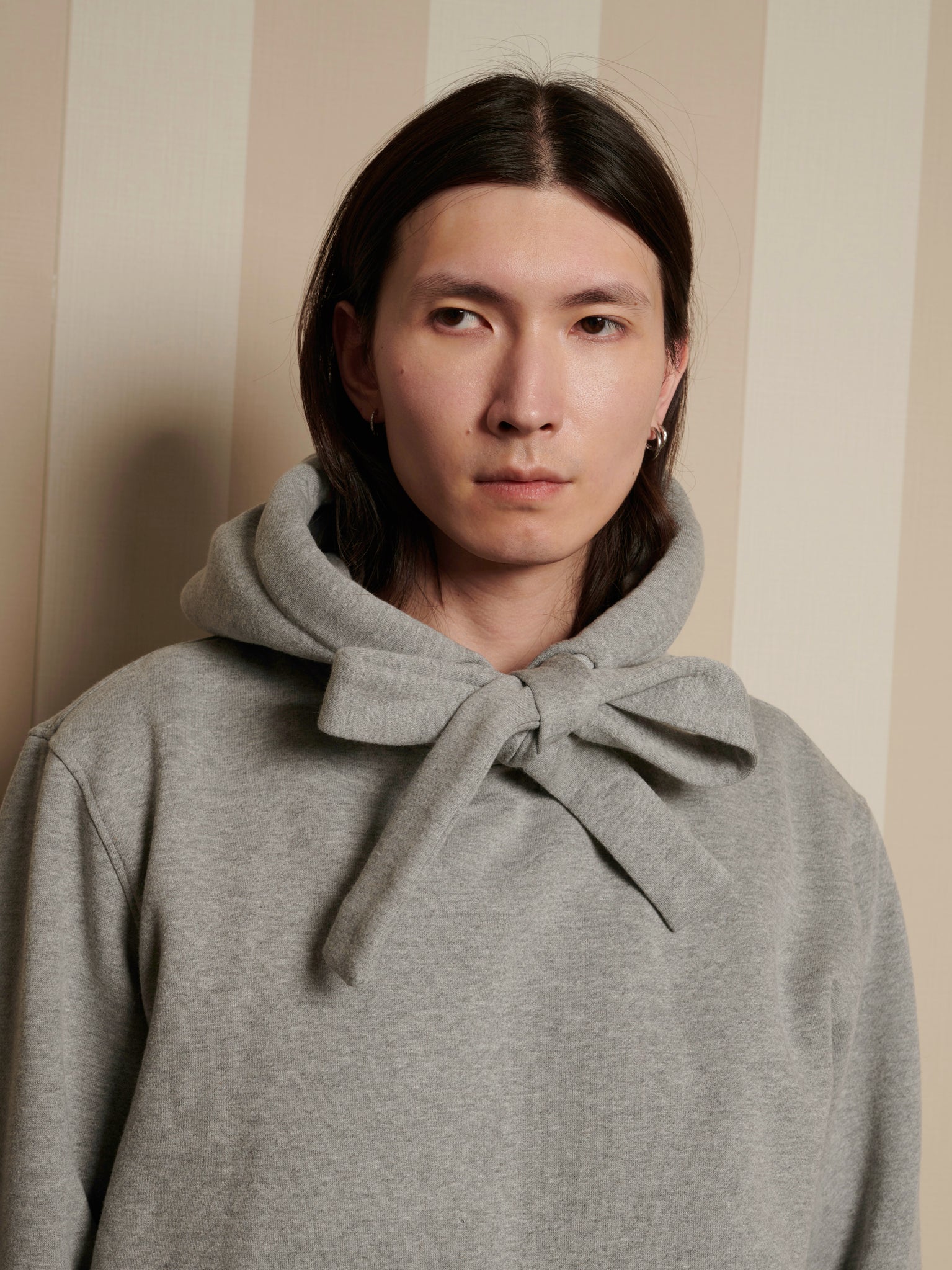 Demar Bow Hoodie | Color_Gray | No_32SM02TOM018GRY_GRAY【SISTER JANE_シスタージェーン】