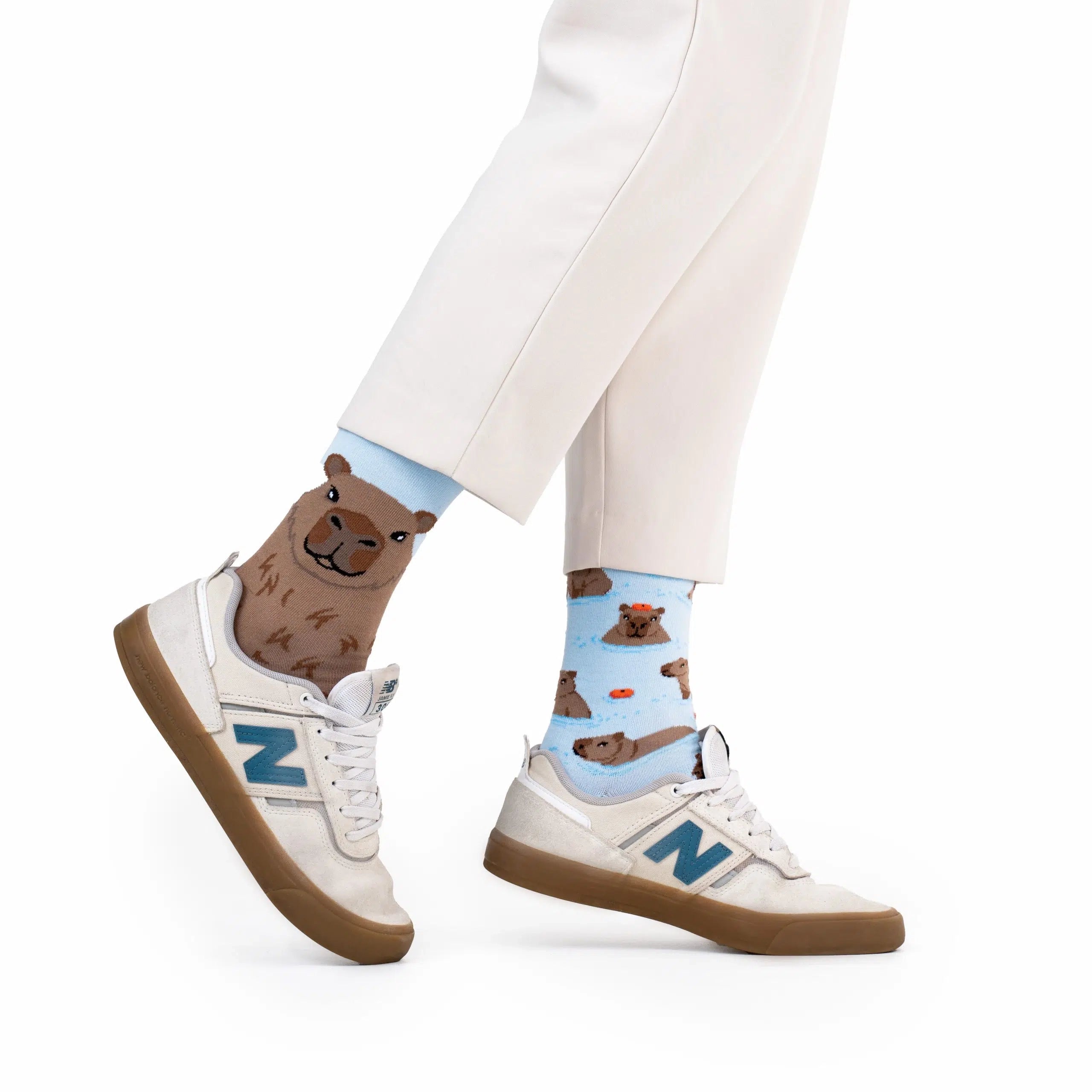 reguler socks / Capybara【many mornings メニ―モーニングス】【ネコポス選択可能】