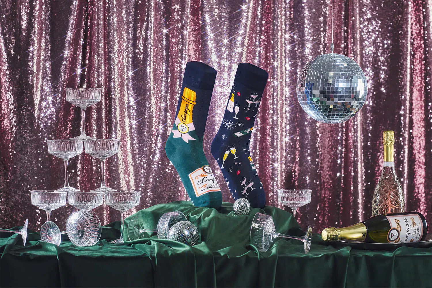 reguler socks / CHAMPAGNE SHOWER【many mornings メニ―モーニングス】【ネコポス選択可能】