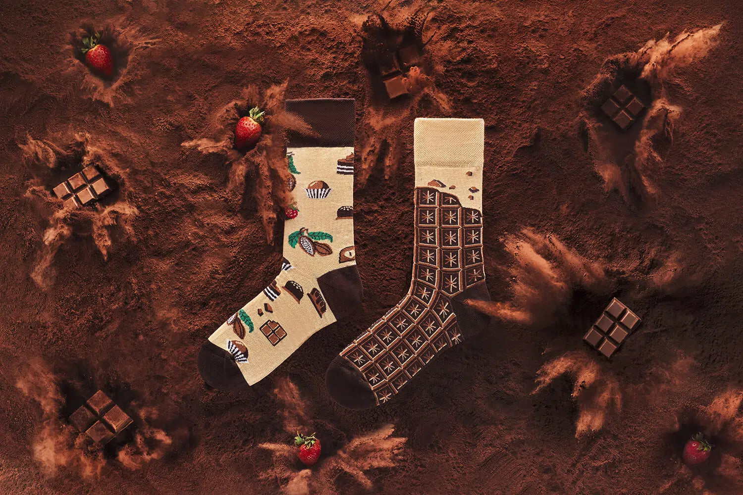many mornings reguler socks / CHOCOLATE TIME【many mornings メニ―モーニングス】【ネコポス選択可能】