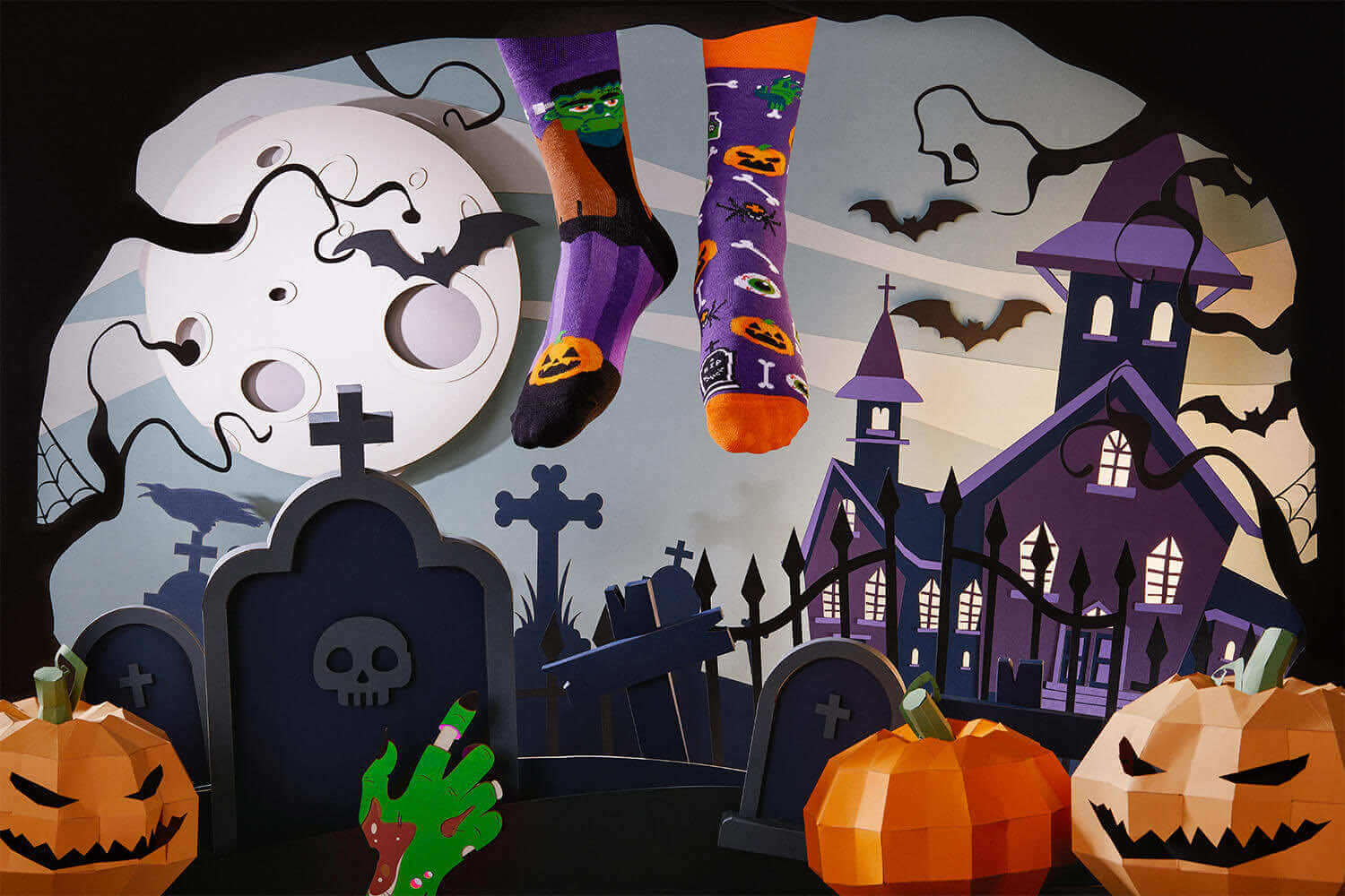 reguler socks / Frankenfeet【MANY MORNINGS_メニ―モーニングス】【ネコポス選択可能】