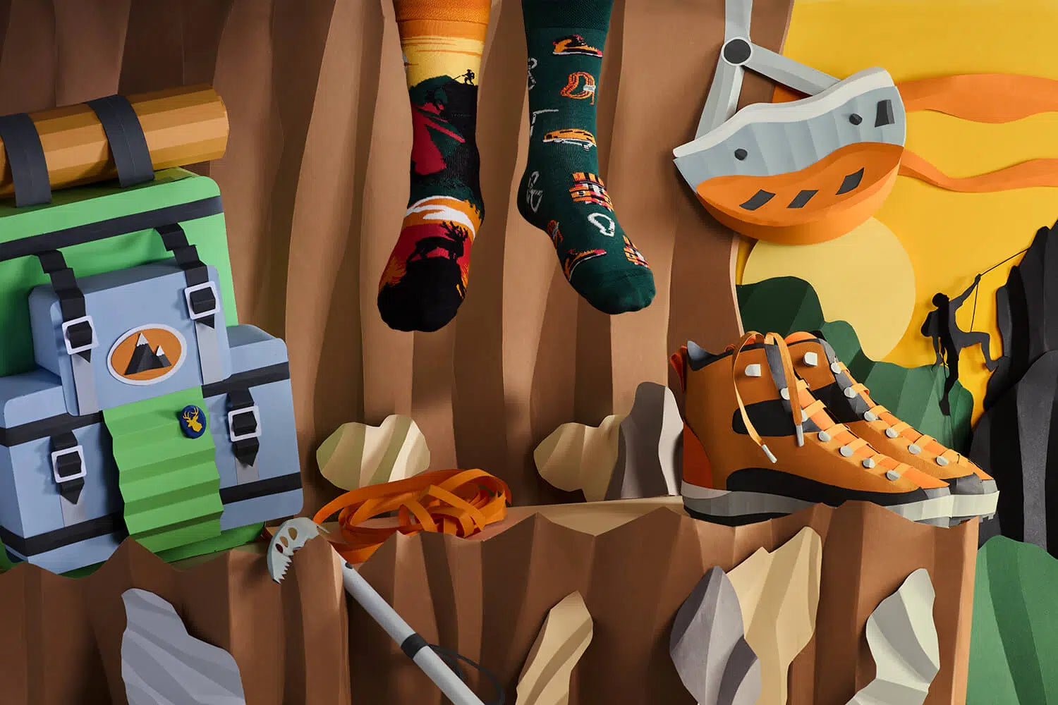reguler socks / Mountain Time【many mornings メニ―モーニングス】【ネコポス選択可能】