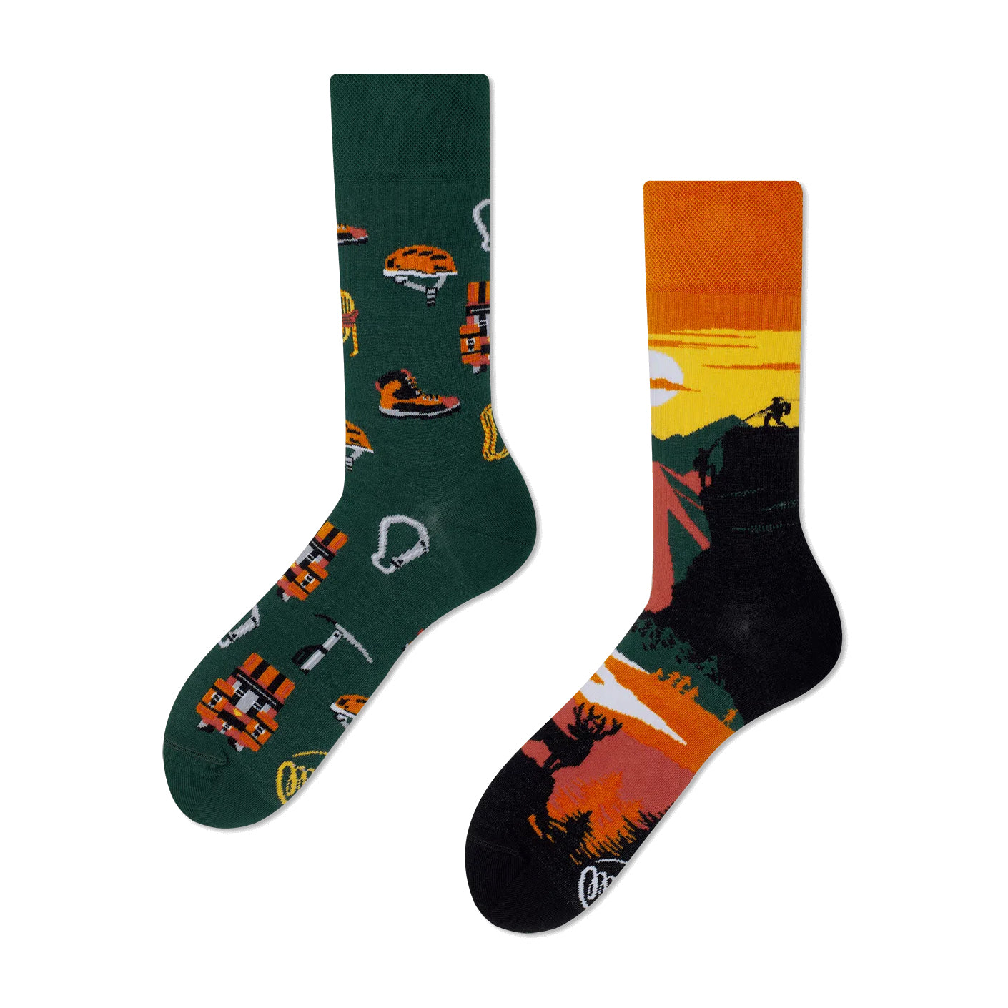 reguler socks / Mountain Time【many mornings メニ―モーニングス】【ネコポス選択可能】