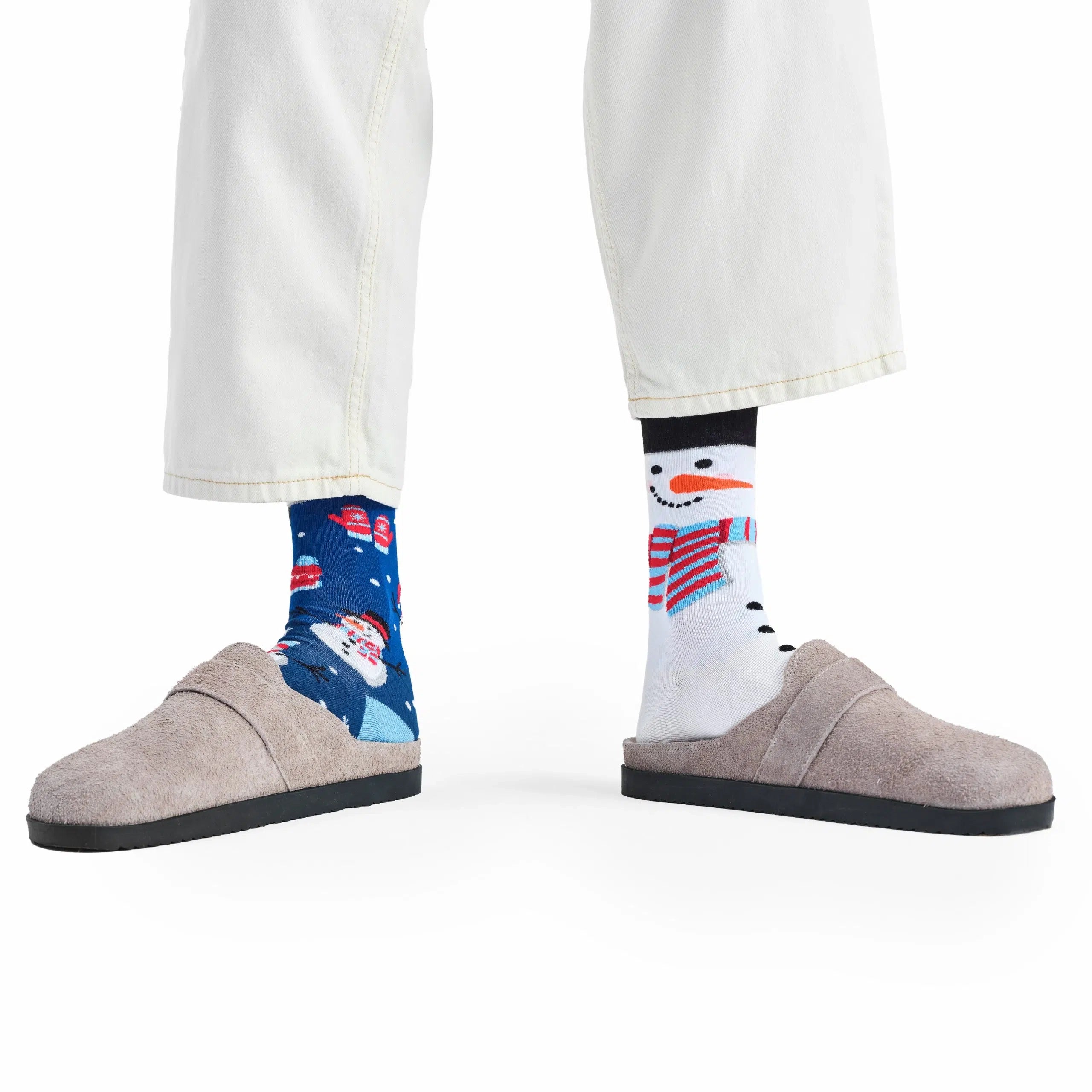 reguler socks / Snowman【many mornings メニ―モーニングス】【ネコポス選択可能】