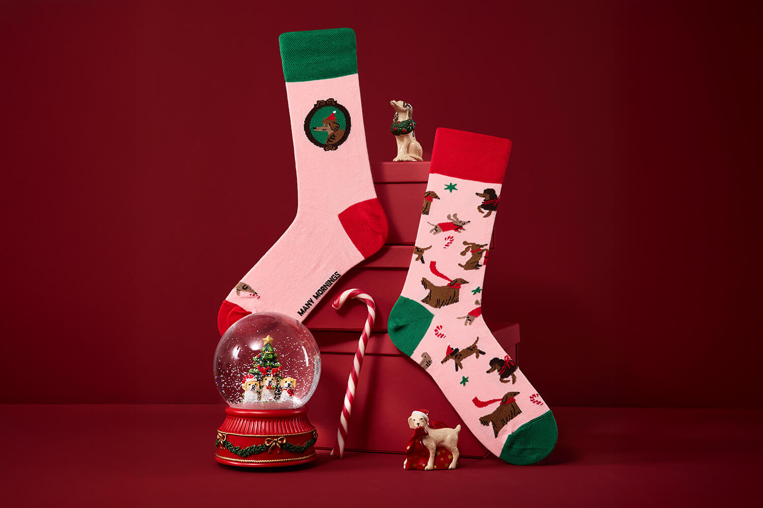 reguler socks / WINTER WOOFS【many mornings メニ―モーニングス】【ネコポス選択可能】