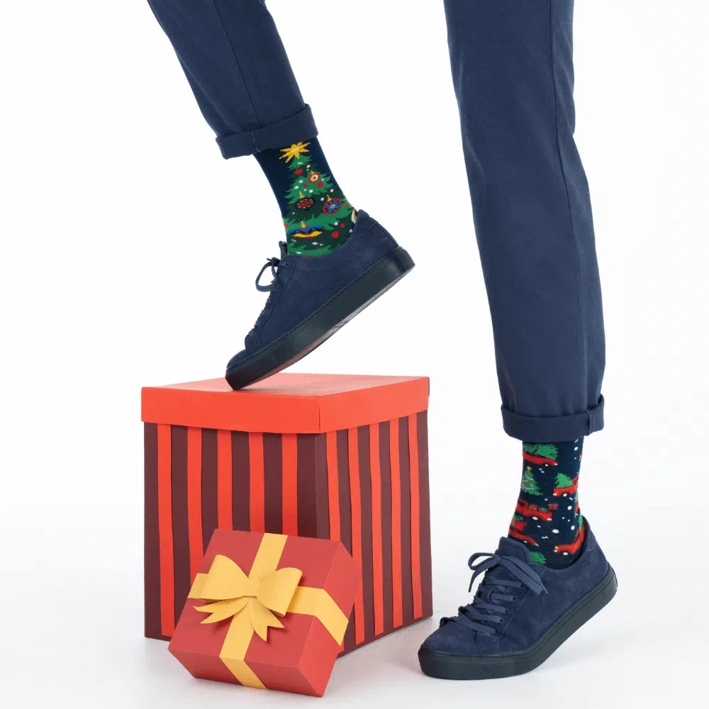 Reguler Socks / Xmas Tree | MANY MORNINGS【ネコポス選択可能】