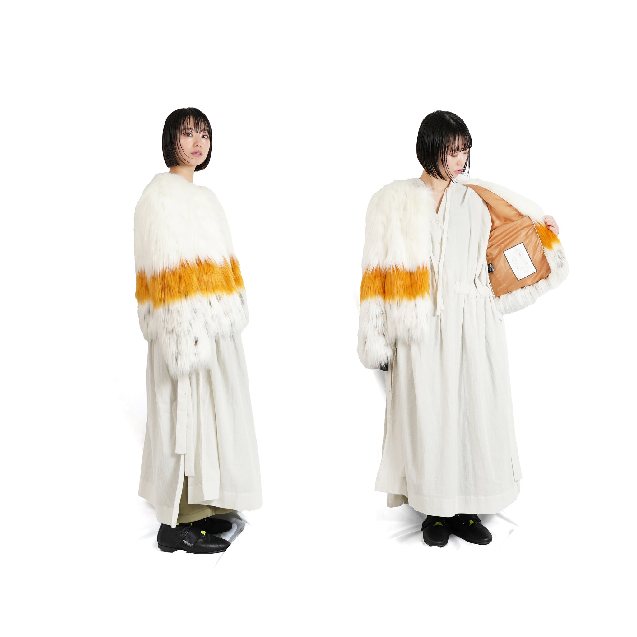 MW4WJK63XYL | GISELLE POP | Color:Top : Ivory Middle : Sun Flower Bottom:Lynx【MOLLIOLLI_モリオリ】