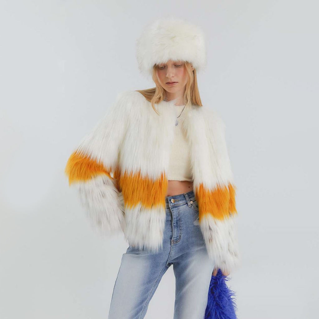 MW4WJK63XYL | GISELLE POP | Color:Top : Ivory Middle : Sun Flower Bottom:Lynx【MOLLIOLLI_モリオリ】