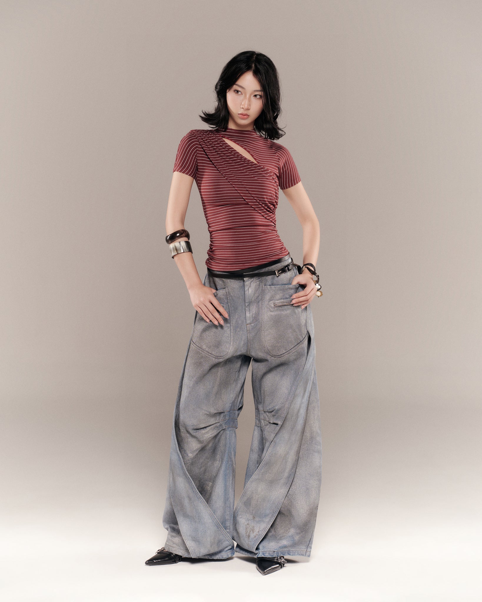 MONTY TOP (RED STRIPES) | Bunny Hill Concept