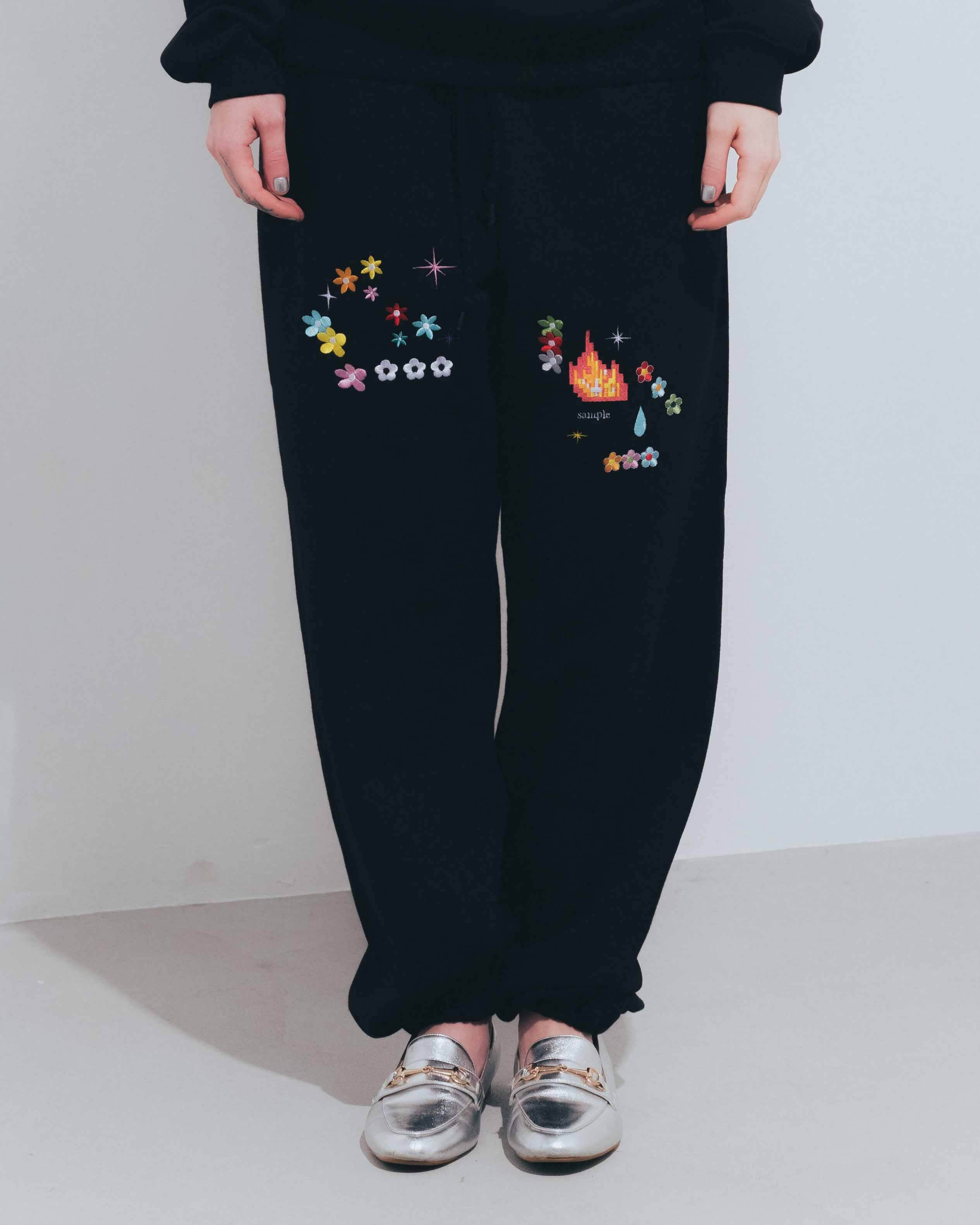 Sample embroidery pants – Black | NICK GEAR | 入荷予定アイテム
