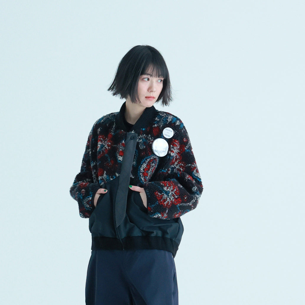 Courtyard Fleece Blouson – Flower | NEYVOR