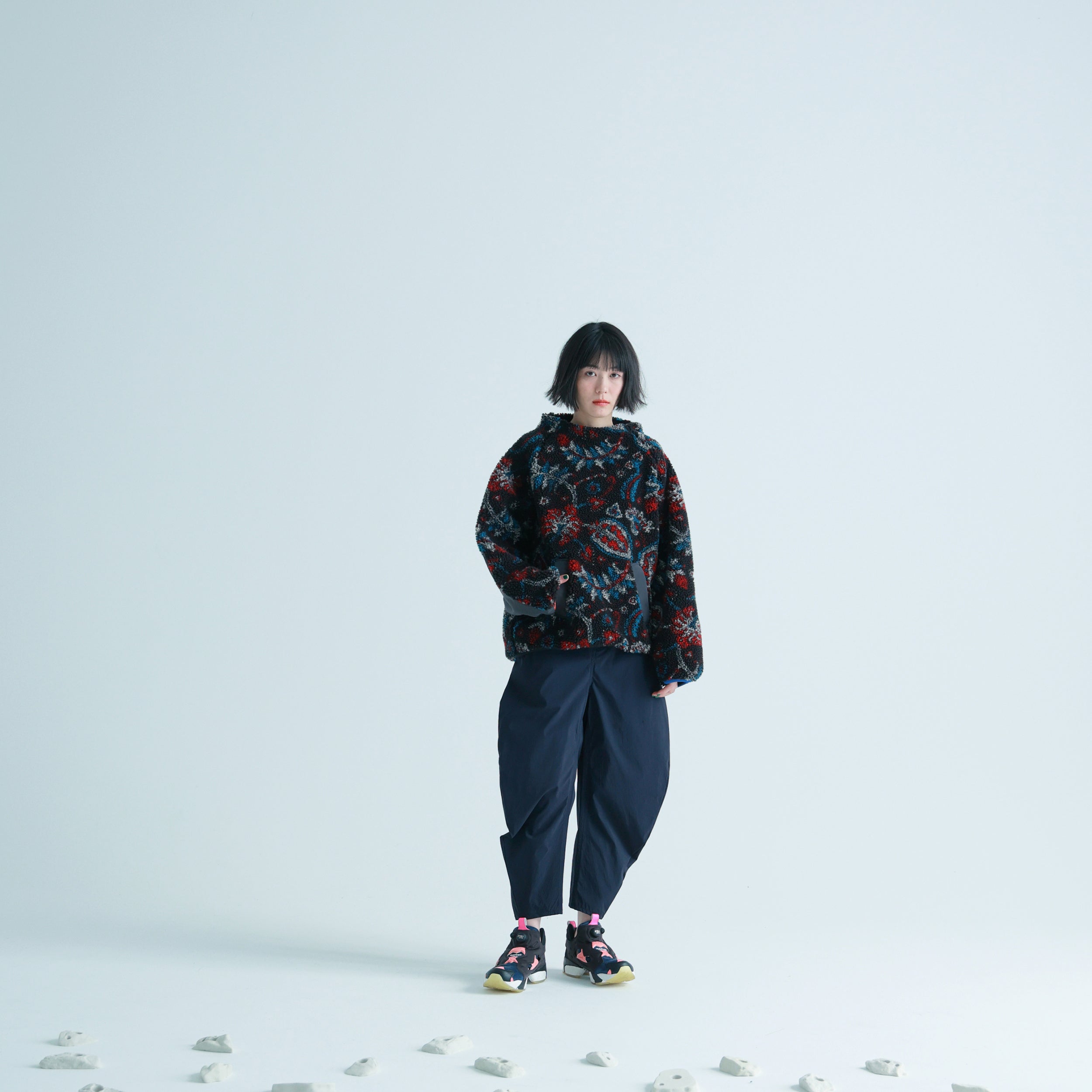 No:NV23AW-06a | Name:Courtyard Fleece Pullover | Color:Flower【NEYVOR_ネイバー】