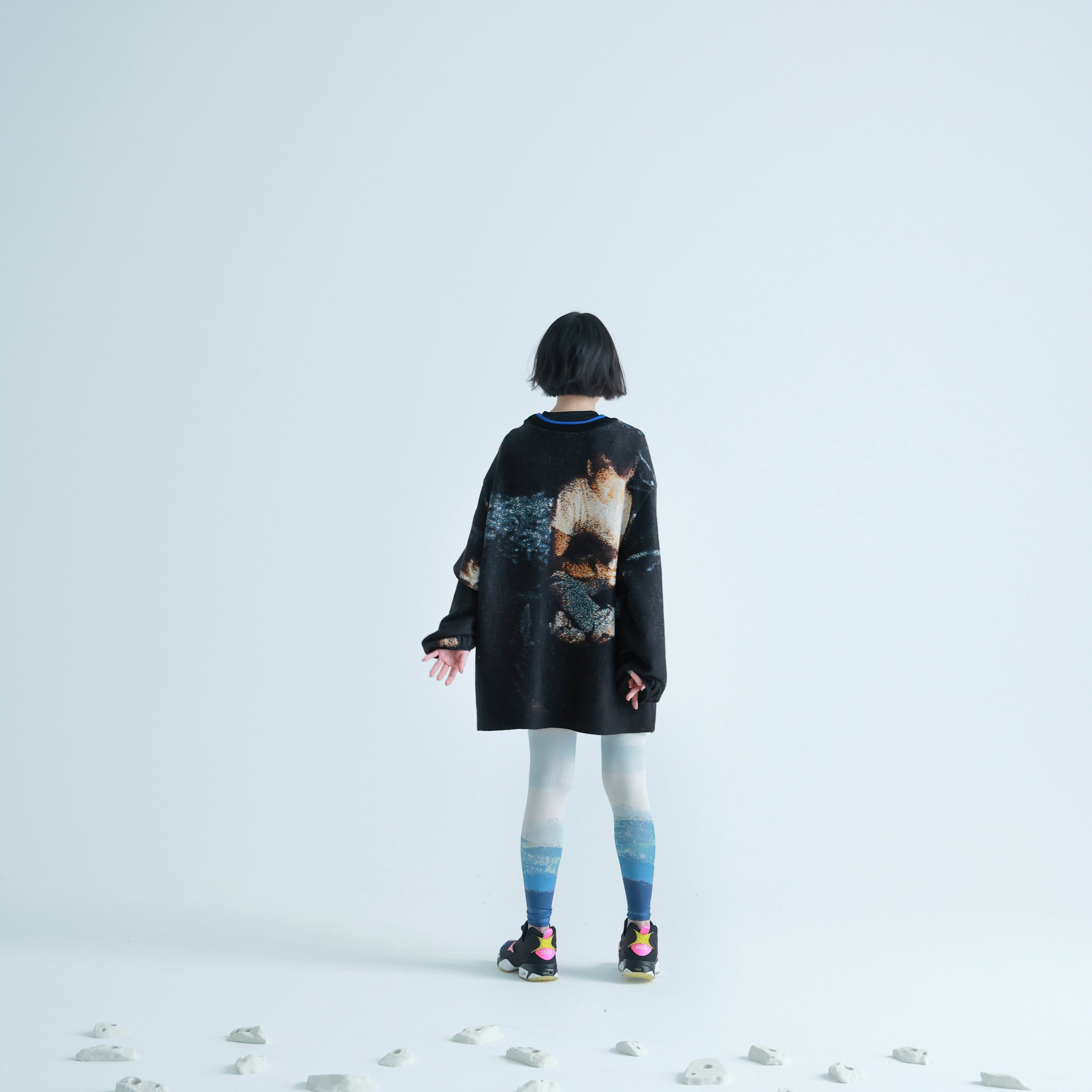 No:NV23AW-10 | Name:Road Movies Knit Sweater | Color:Black【NEYVOR_ネイバー】
