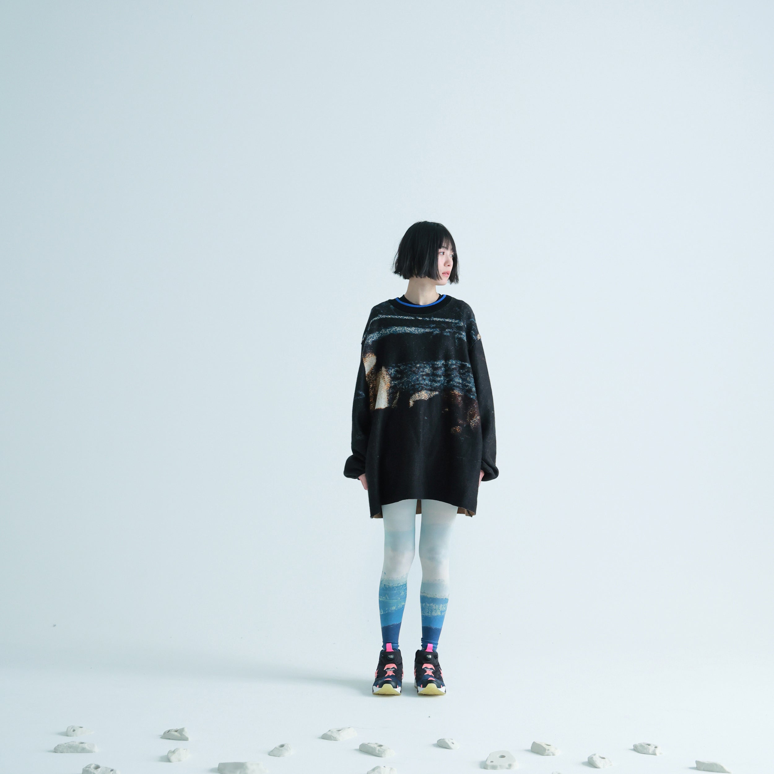 No:NV23AW-10 | Name:Road Movies Knit Sweater | Color:Black【NEYVOR_ネイバー】