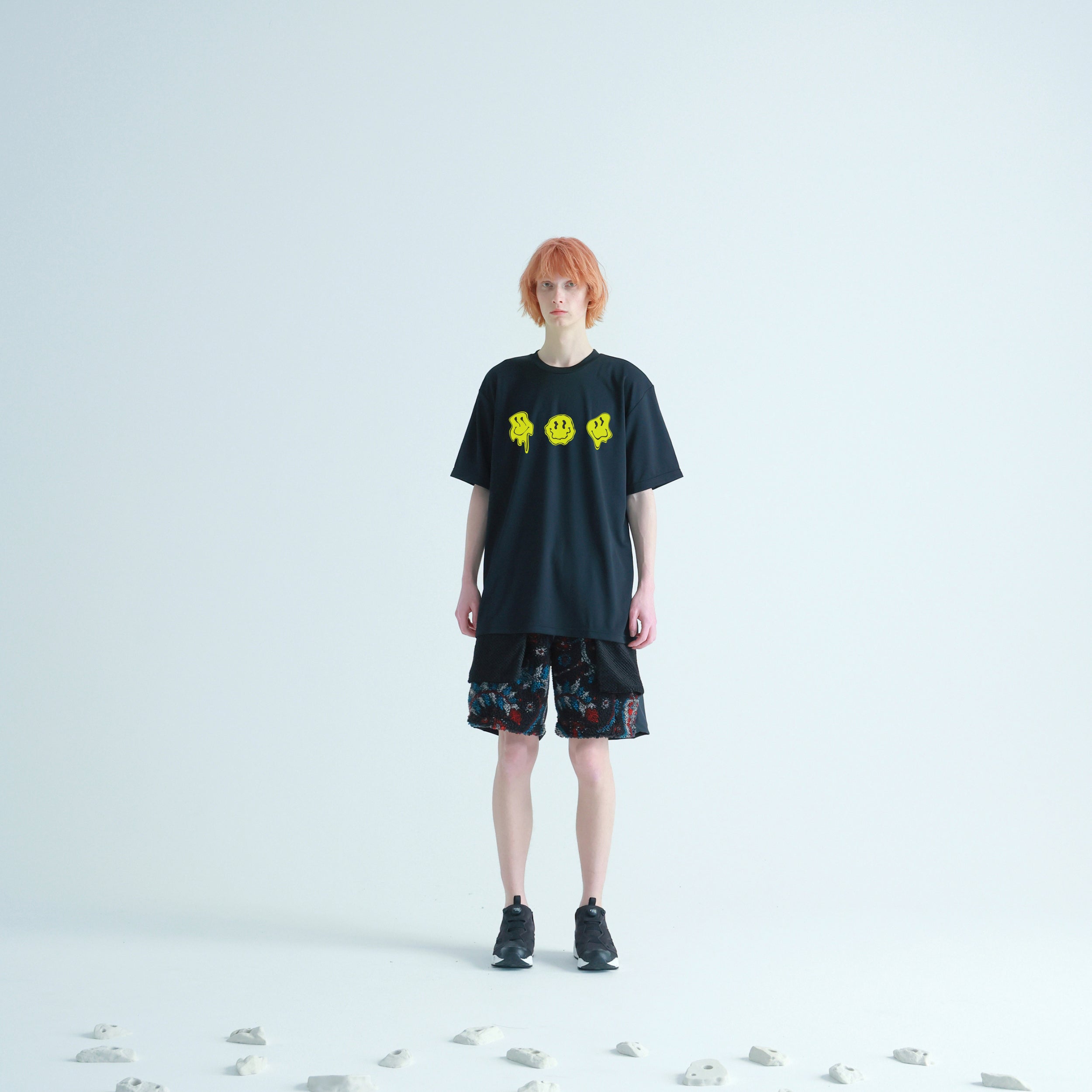 No:NV23AW-14Bb | Name:Dry Comfort Tee/MELT SMILES | Color:Black【NEYVOR_ネイバー】