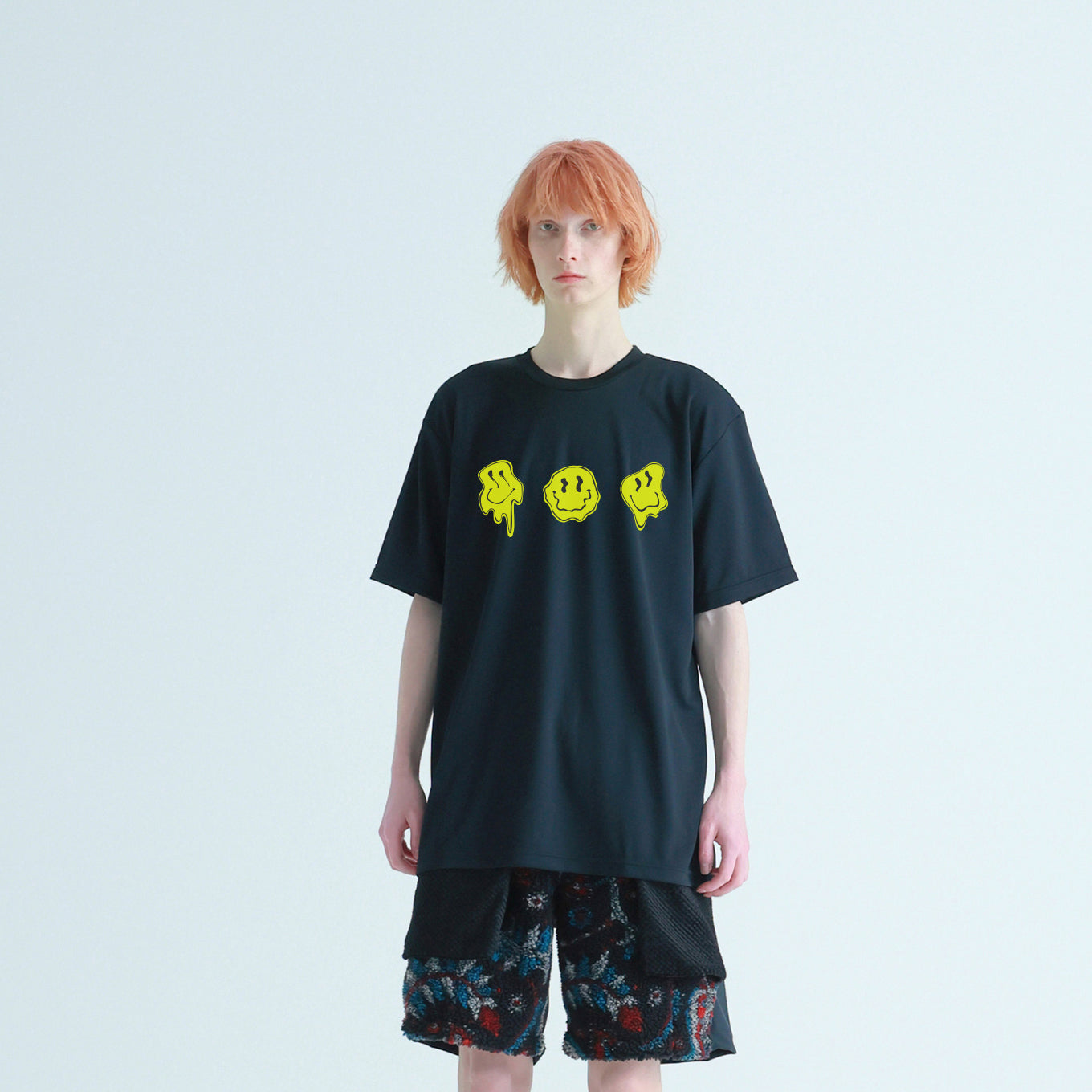 No:NV23AW-14Bb | Name:Dry Comfort Tee/MELT SMILES | Color:Black【NEYVOR_ネイバー】
