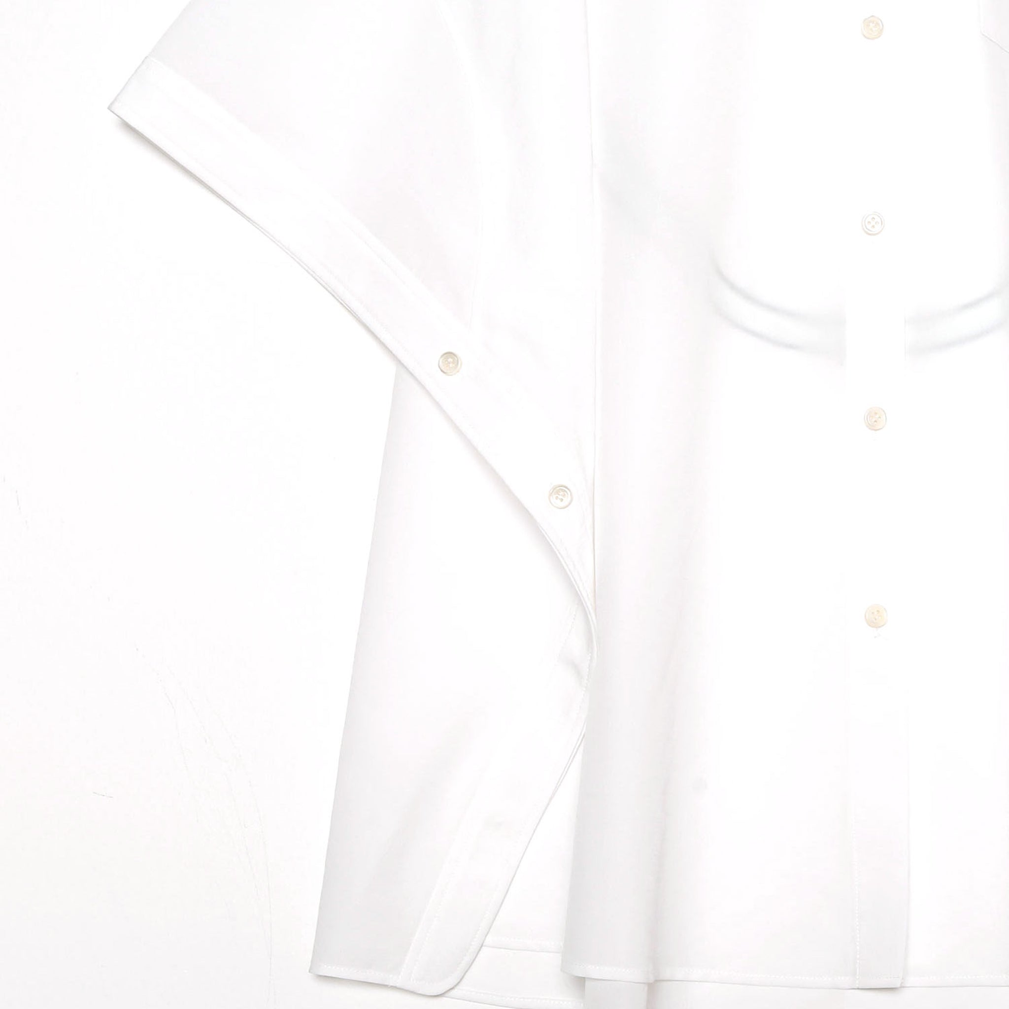 Packable Circle Poncho Shirt – White | NEYVOR