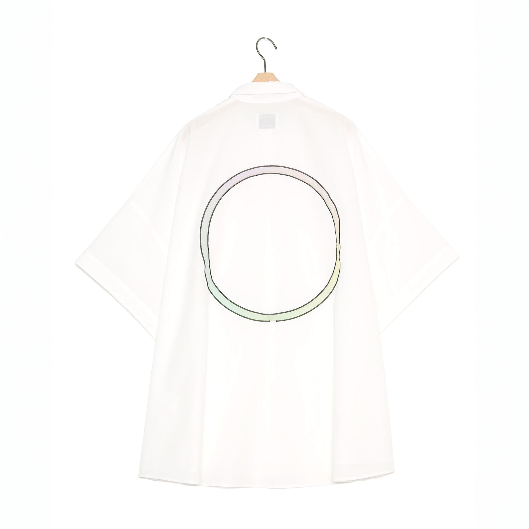 Packable Circle Poncho Shirt – White | NEYVOR
