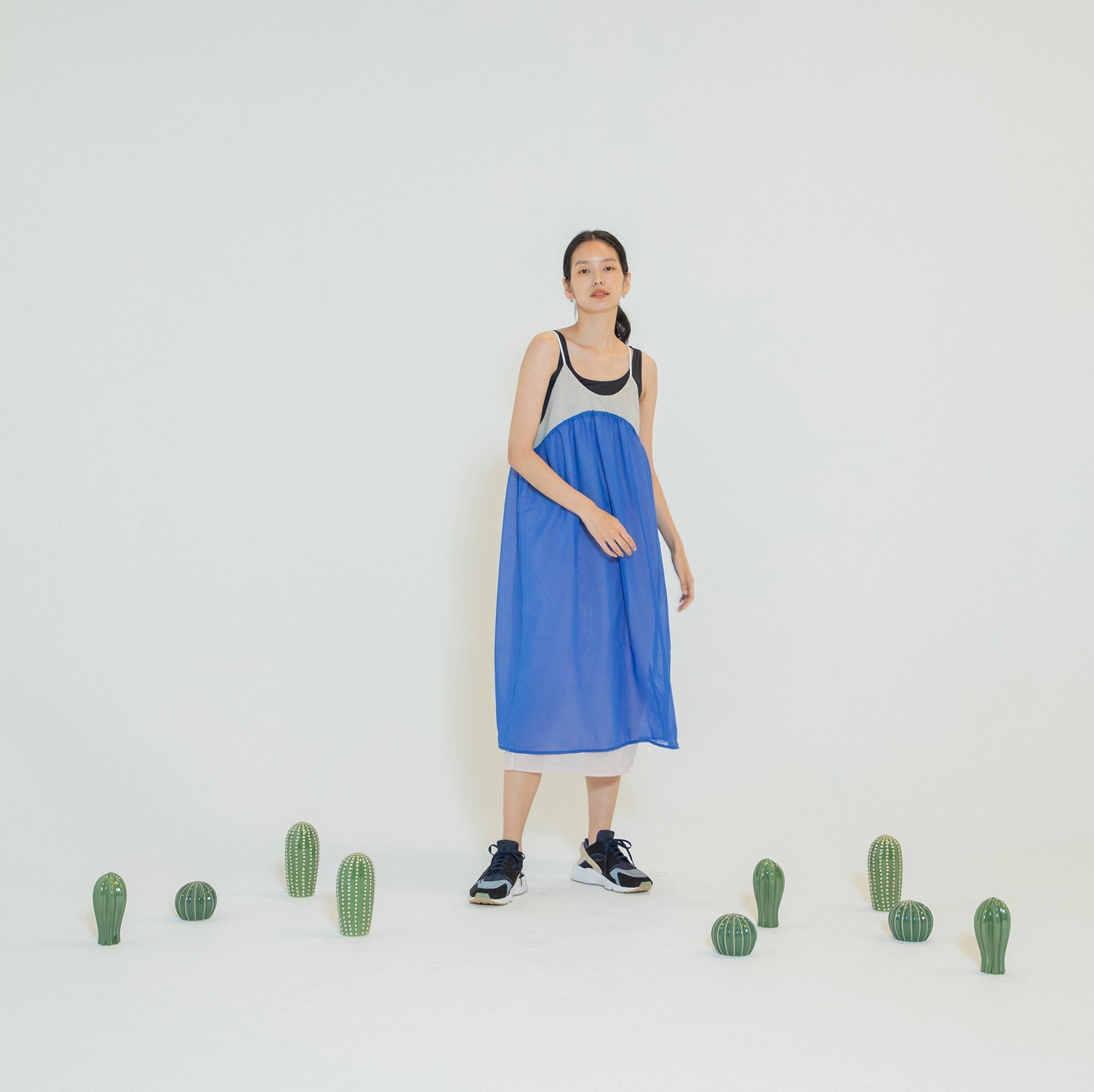 Color Layer Summer Dress – Blue | NEYVOR