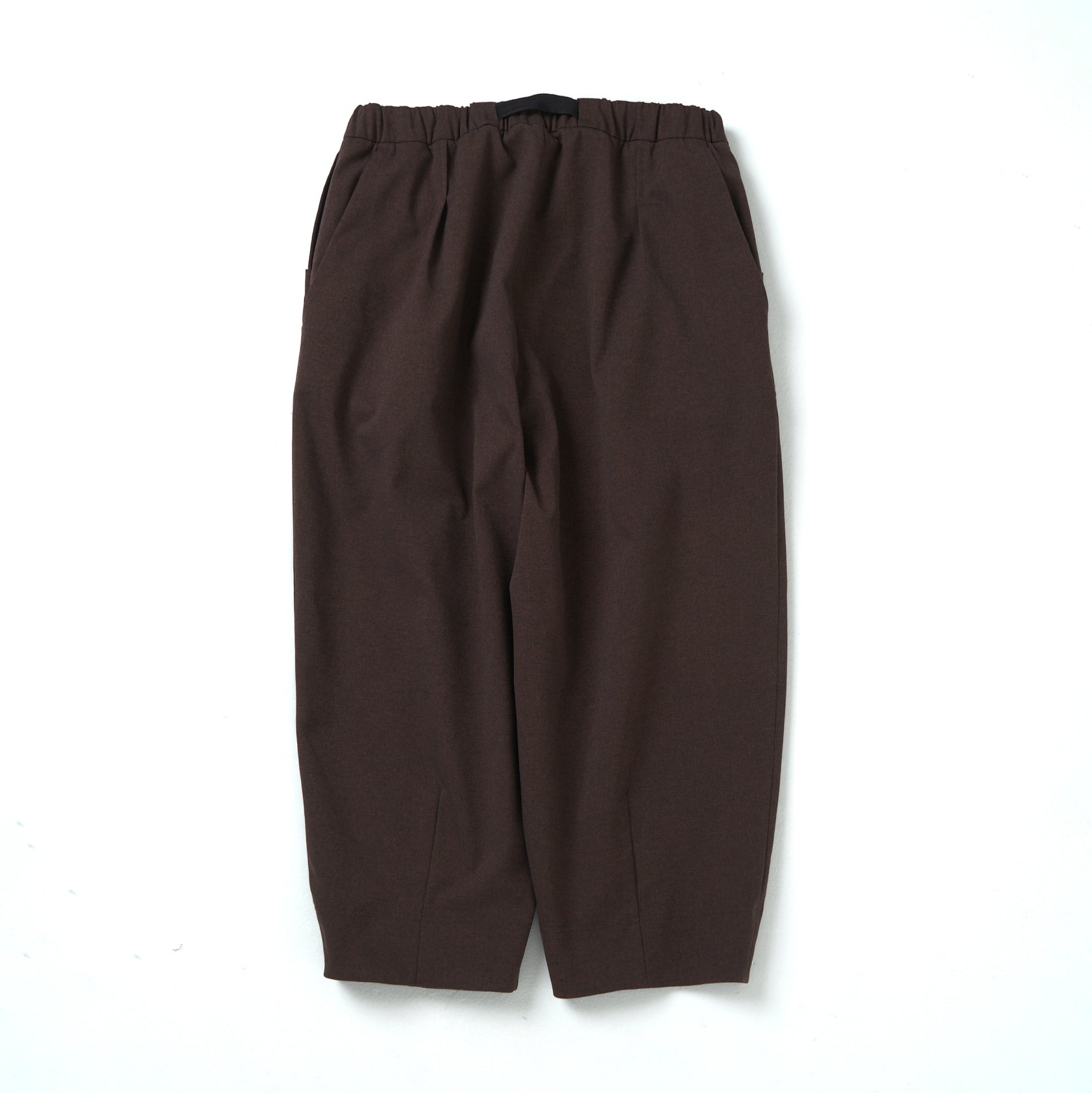 Tech Wool Cropped Easy Pants ※Made In JAPAN – Brown | NORBIT | 入荷予定アイテム