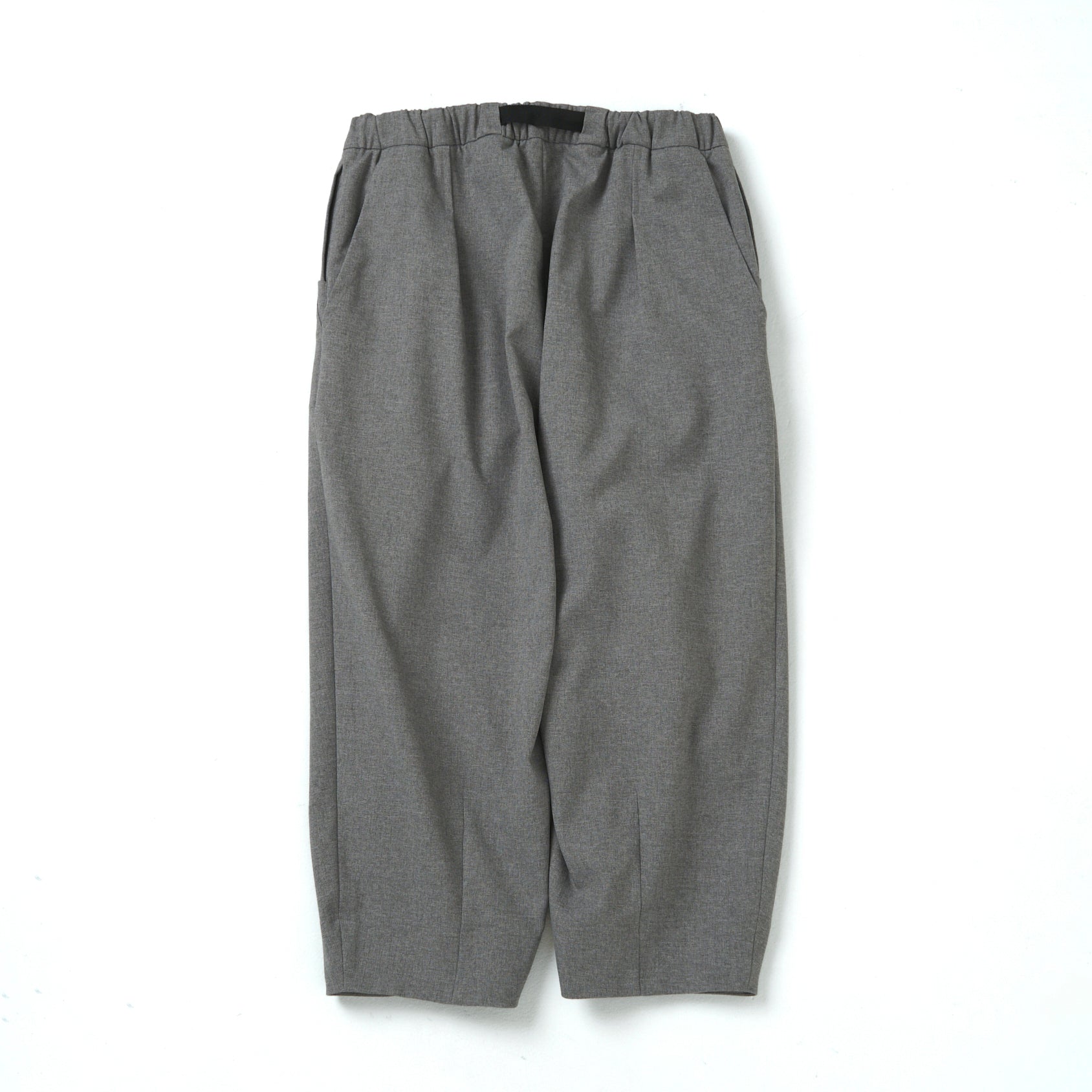Tech Wool Cropped Easy Pants ※Made In JAPAN – Gray | NORBIT | 入荷予定アイテム
