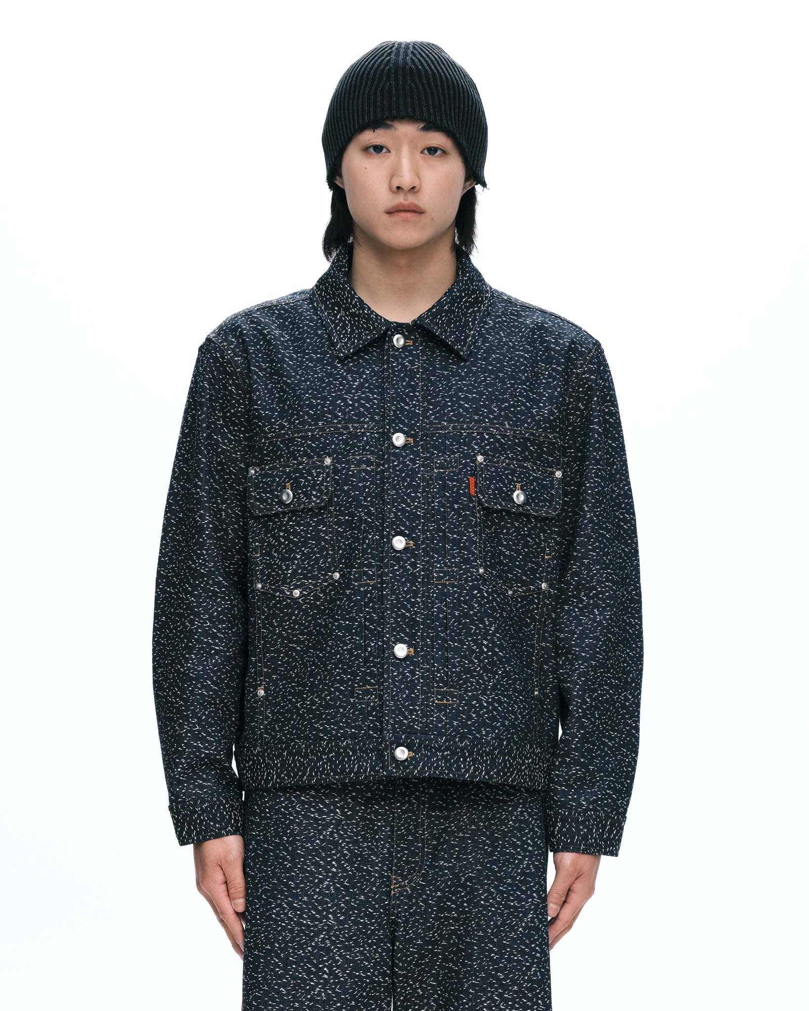 Dot denim jacket | Color_Denim | No_pla25awj08-1_denim【PLATEAU STUDIO_プラトー スタジオ】