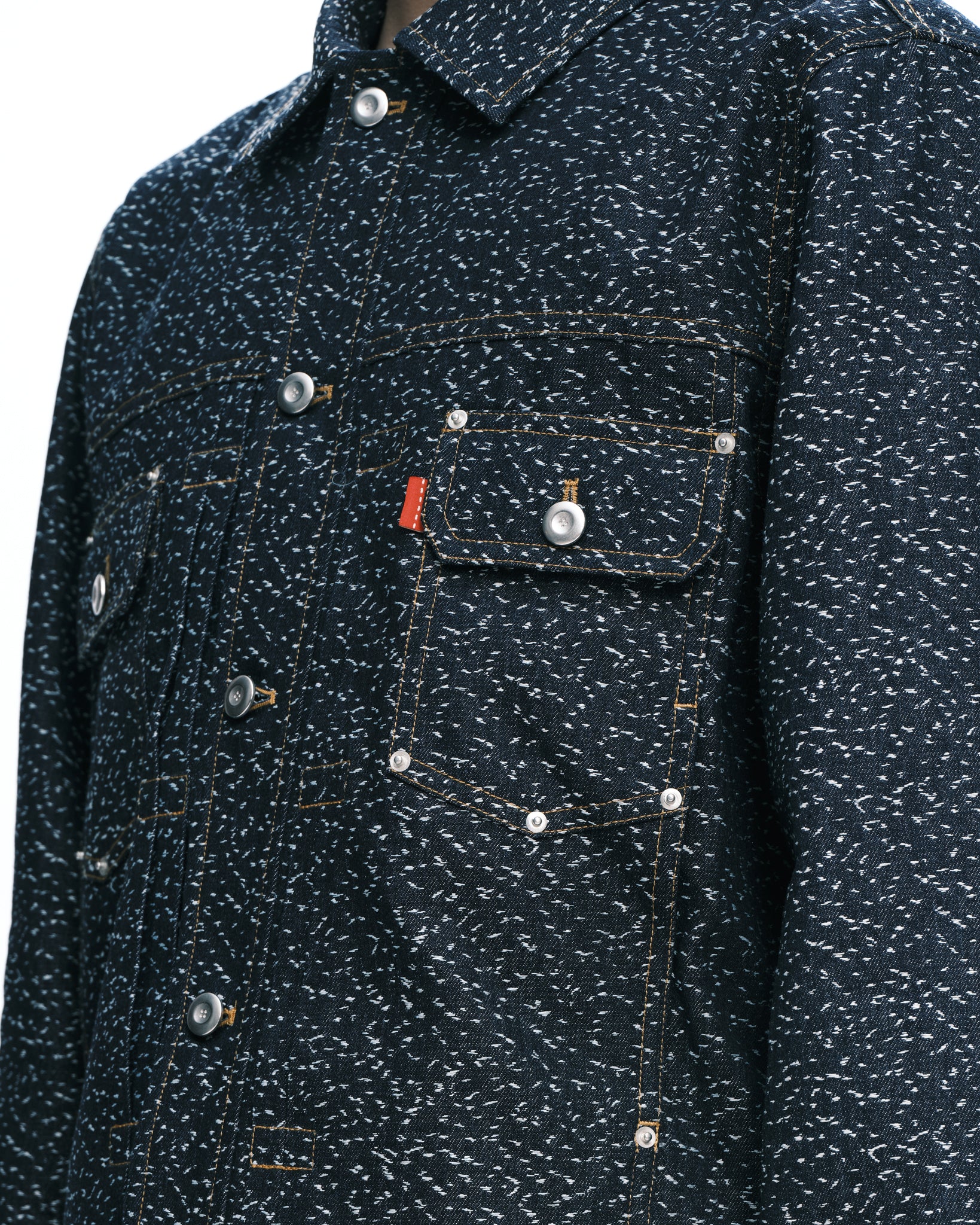 Dot denim jacket | Color_Denim | No_pla25awj08-1_denim【PLATEAU STUDIO_プラトー スタジオ】【入荷予定アイテム・入荷連絡可能】