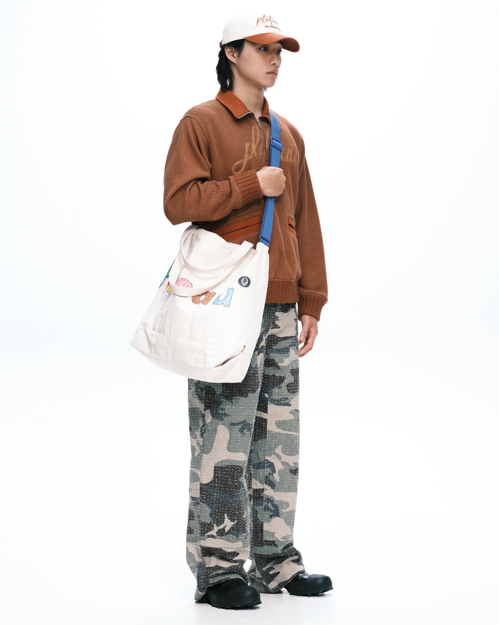 Stripe tote beige | Color_Beige | No_pla25awac01-2_beige【PLATEAU STUDIO_プラトー スタジオ】