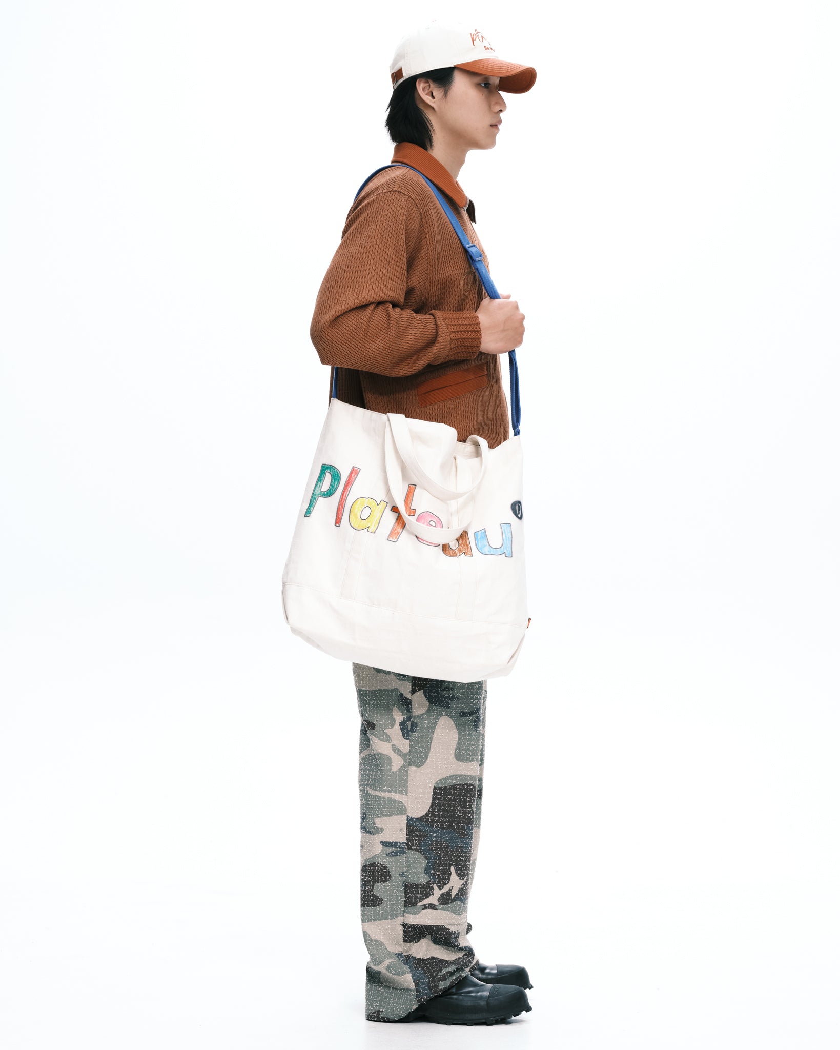 Stripe tote beige | Color_Beige | No_pla25awac01-2_beige【PLATEAU STUDIO_プラトー スタジオ】